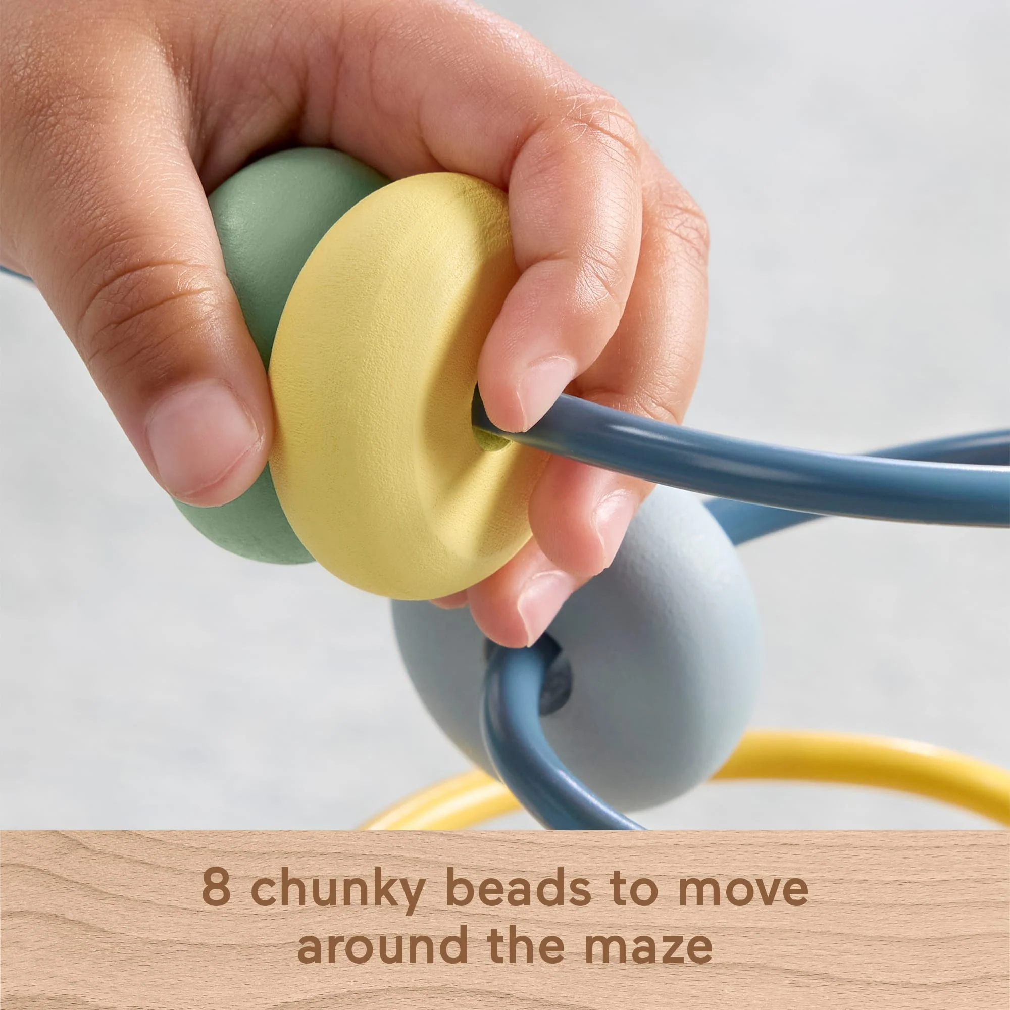 Fisher-Price Wooden Bead Maze, Animal-Themed Baby & Toddler Fine Motor Activity Toy - Image 4