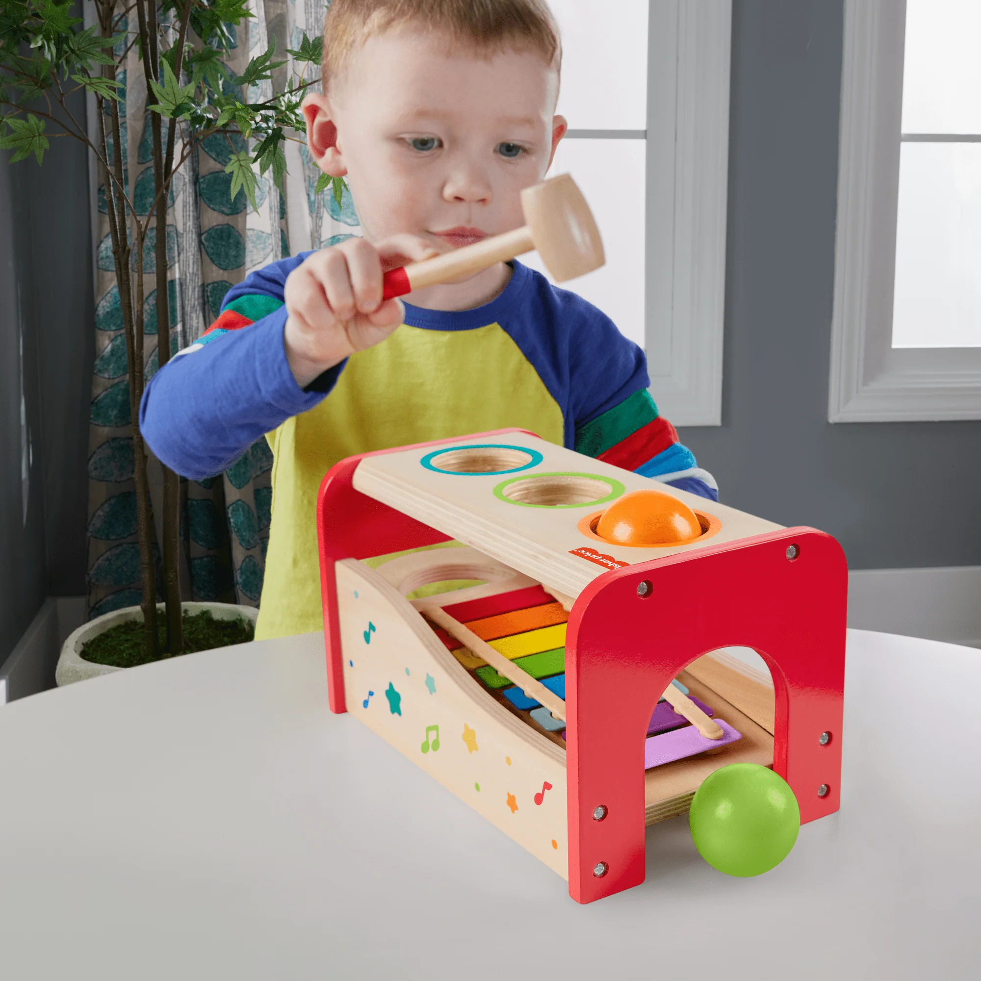 Fisher-Price® Xylophone Bim Bam, Instrument de Musique, 6 Éléments - Image 2