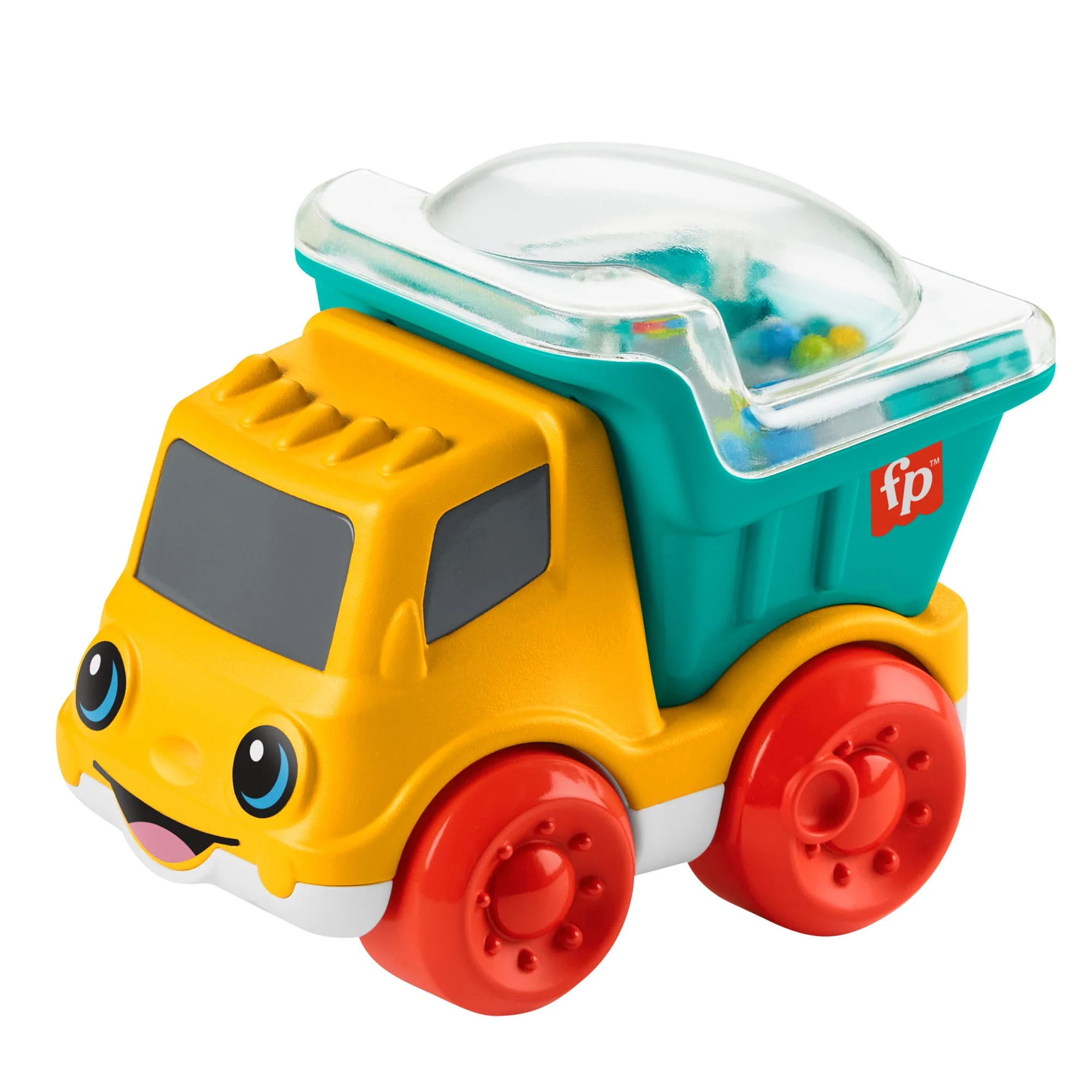 Fisher-Price Camion-Benne Roulis-Boulis, Jouet à Pousser Avec Perles