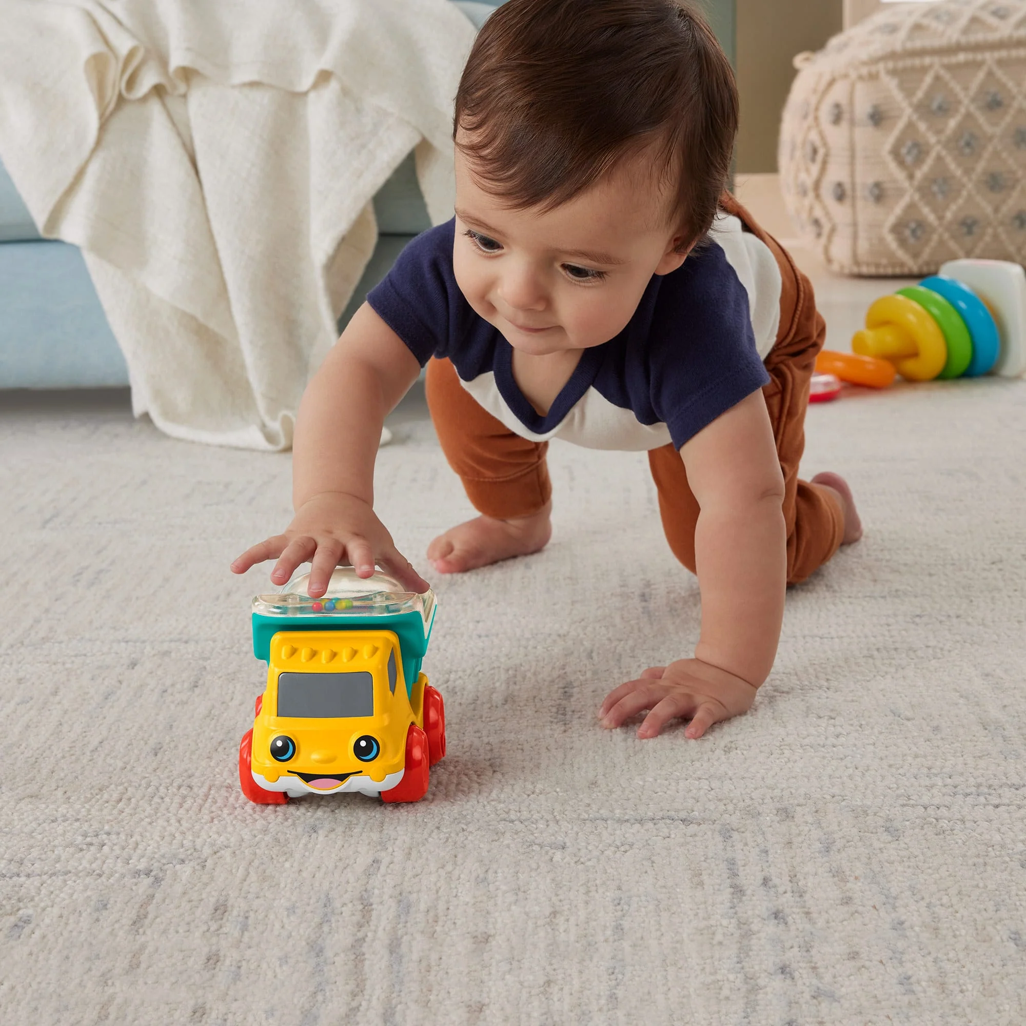 Fisher-Price Camion-Benne Roulis-Boulis, Jouet à Pousser Avec Perles - Image 3