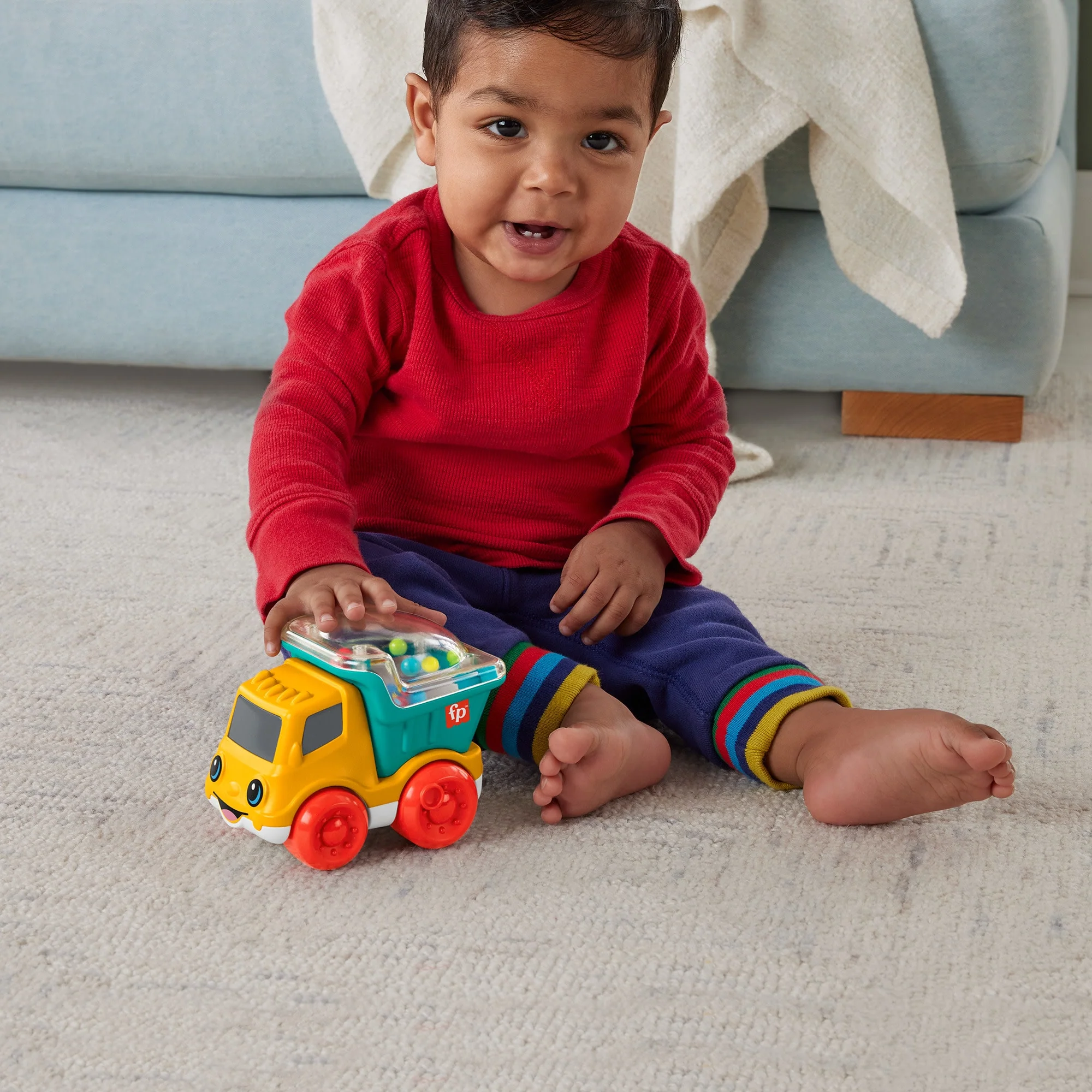 Fisher-Price Camion-Benne Roulis-Boulis, Jouet à Pousser Avec Perles - Image 4