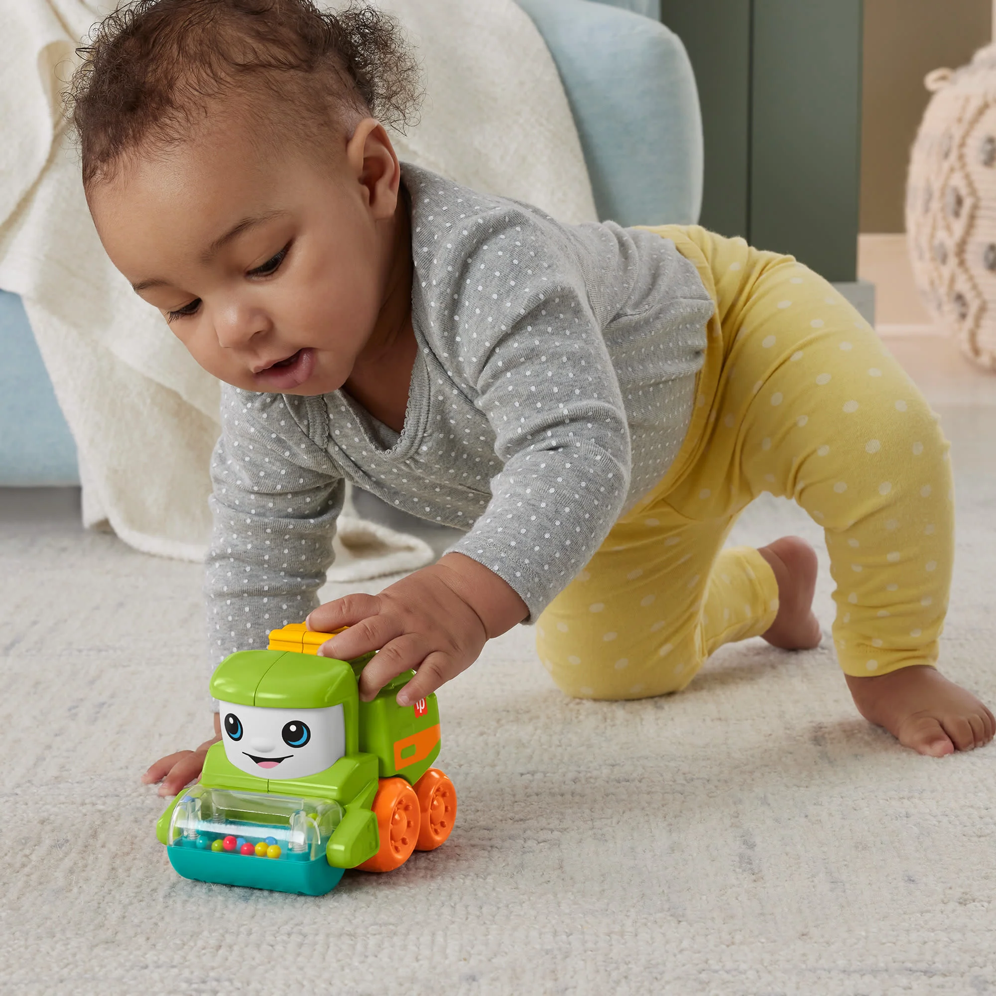 Fisher-Price Moissonneuse, Jouet à Pousser Pour Bébés, Motricité Fine - Image 2