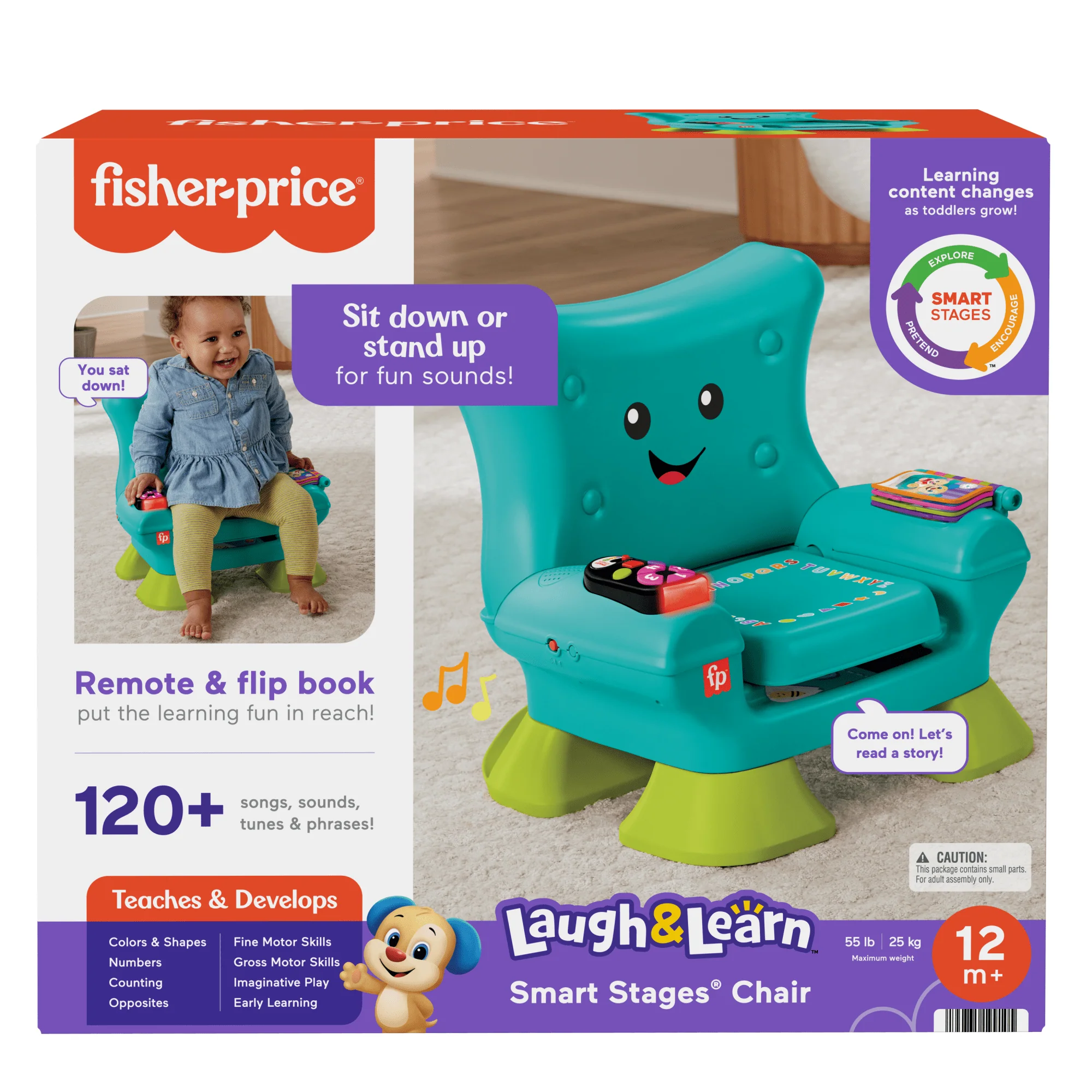 Fisher-Price  Rires et Éveil  Chaise Éveil Progressif, Sarcelle - Image 6