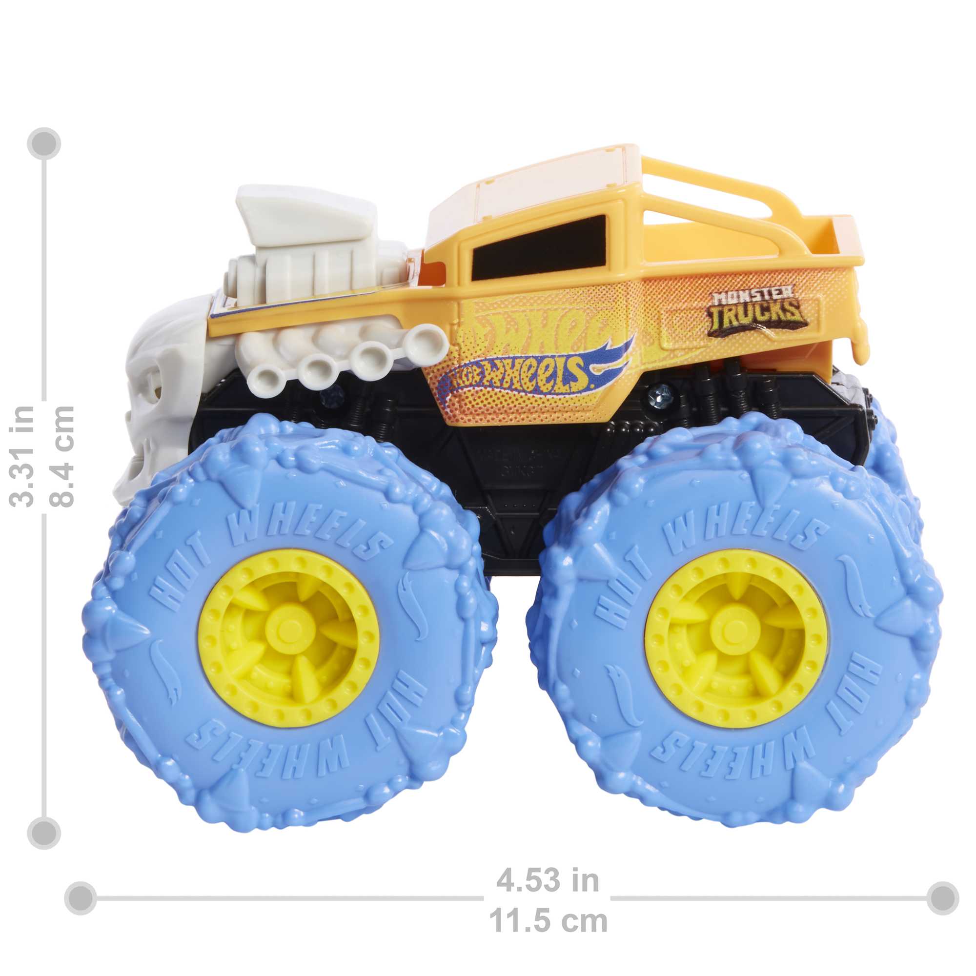 Hot Wheels® 1:43 Monster Trucks Rev Tredz™ Trucks - Bone Shaker - Image 2