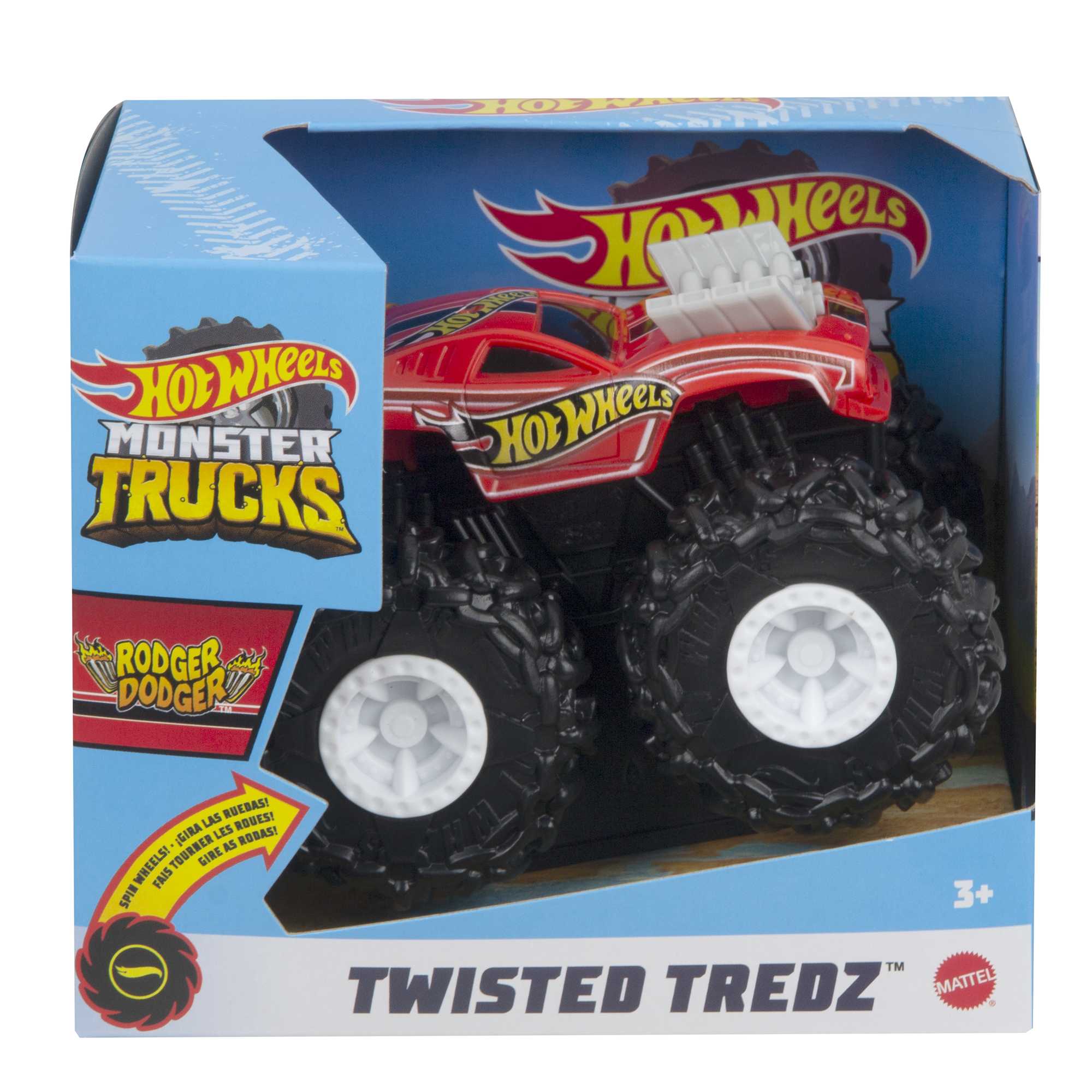 Hot Wheels® 1:43 Monster Trucks Rev Tredz™ Trucks - Rodger Dodger - Image 3