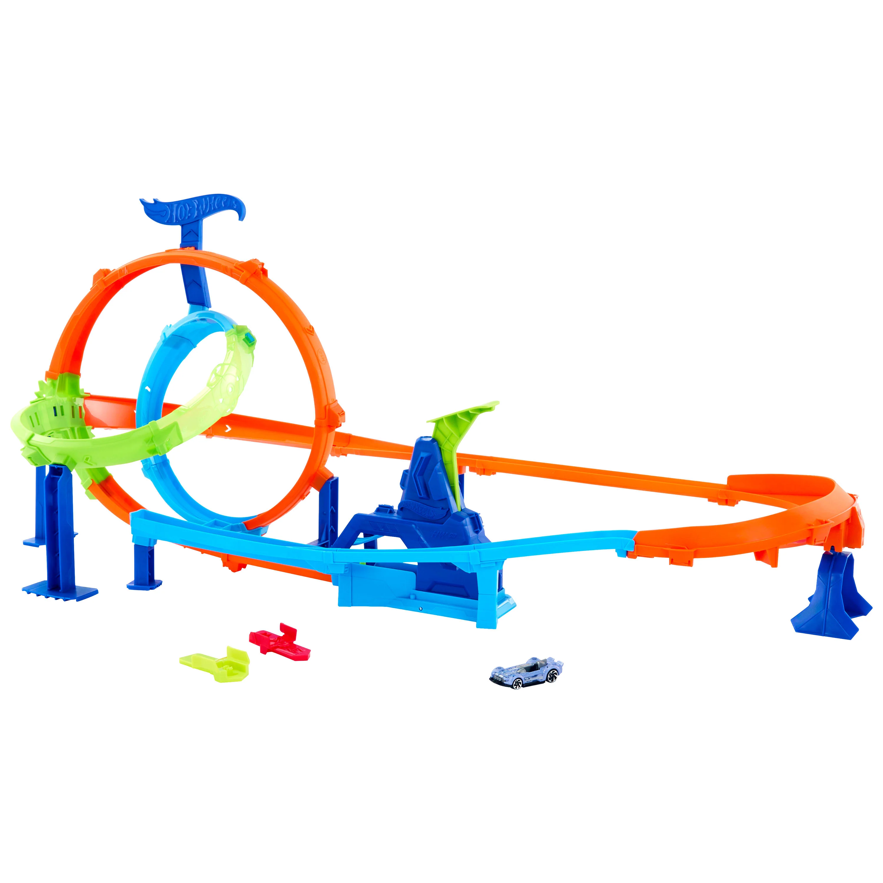 Hot Wheels Action Pista de Brinquedo Pista de Acrobacias Lança e Bate - Image 2