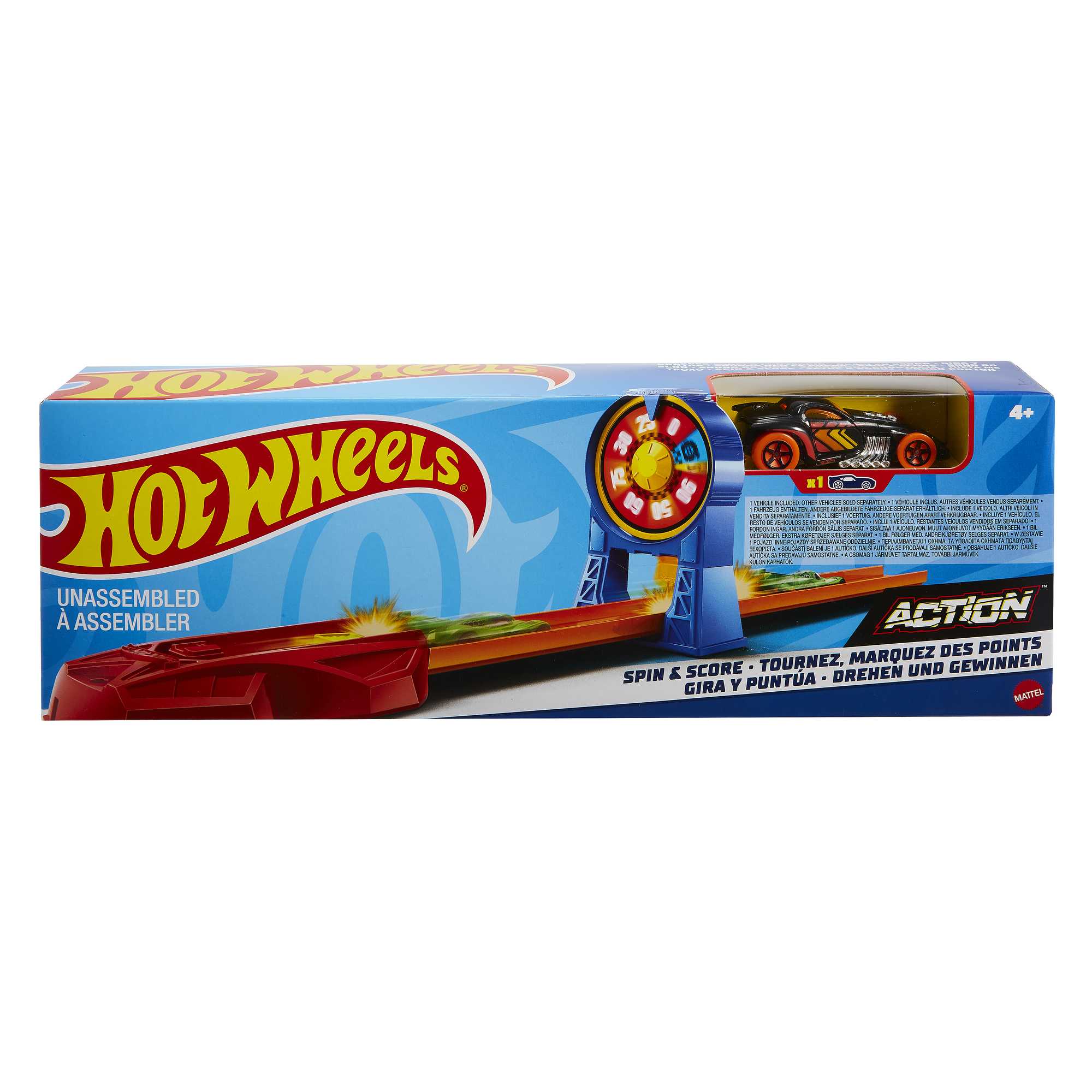 Hot Wheels Action Pista de Juguete Acrobacias Gira y Anota - Image 4