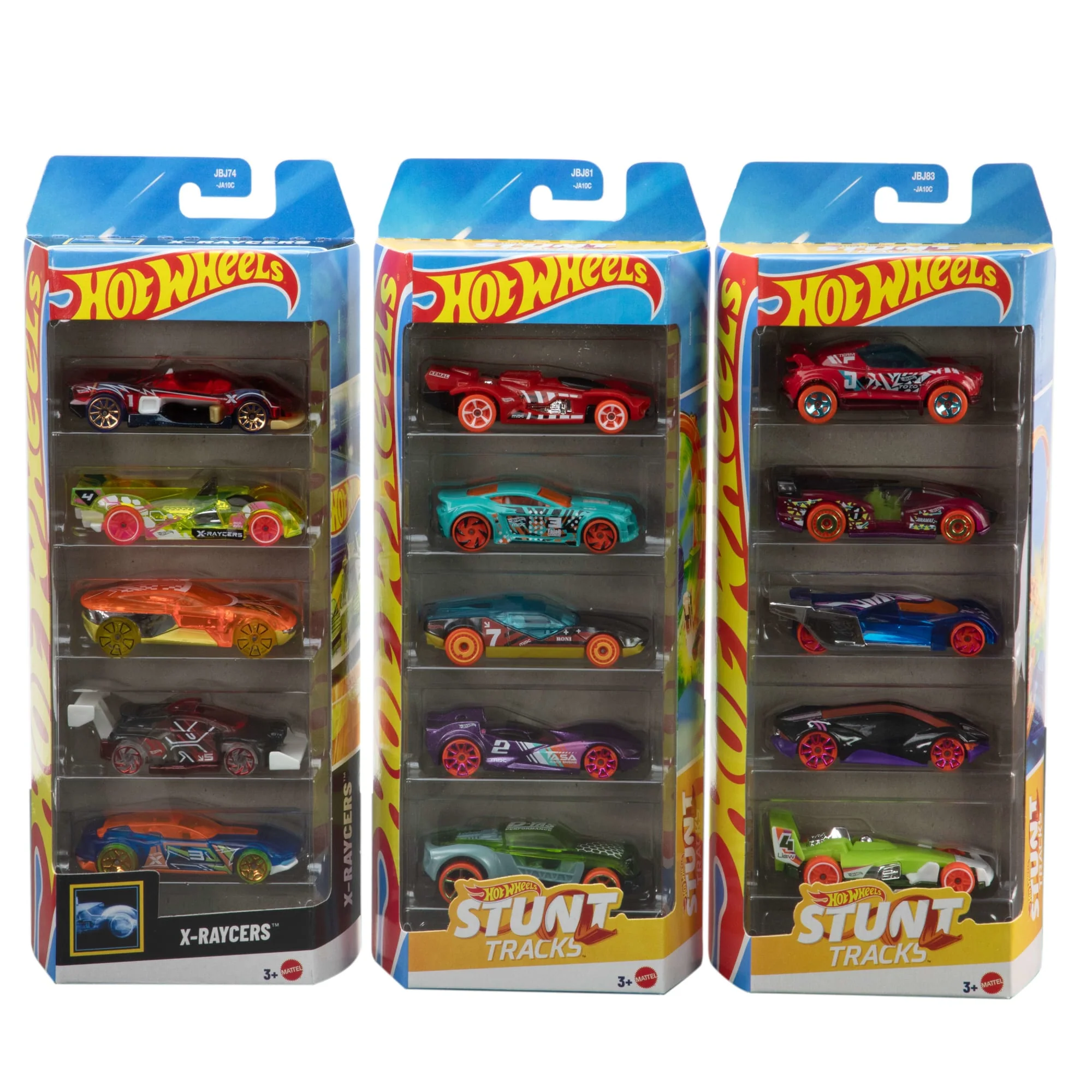 Hot Wheels Assortiment Coffrets 5 Véhicules 15 Voitures