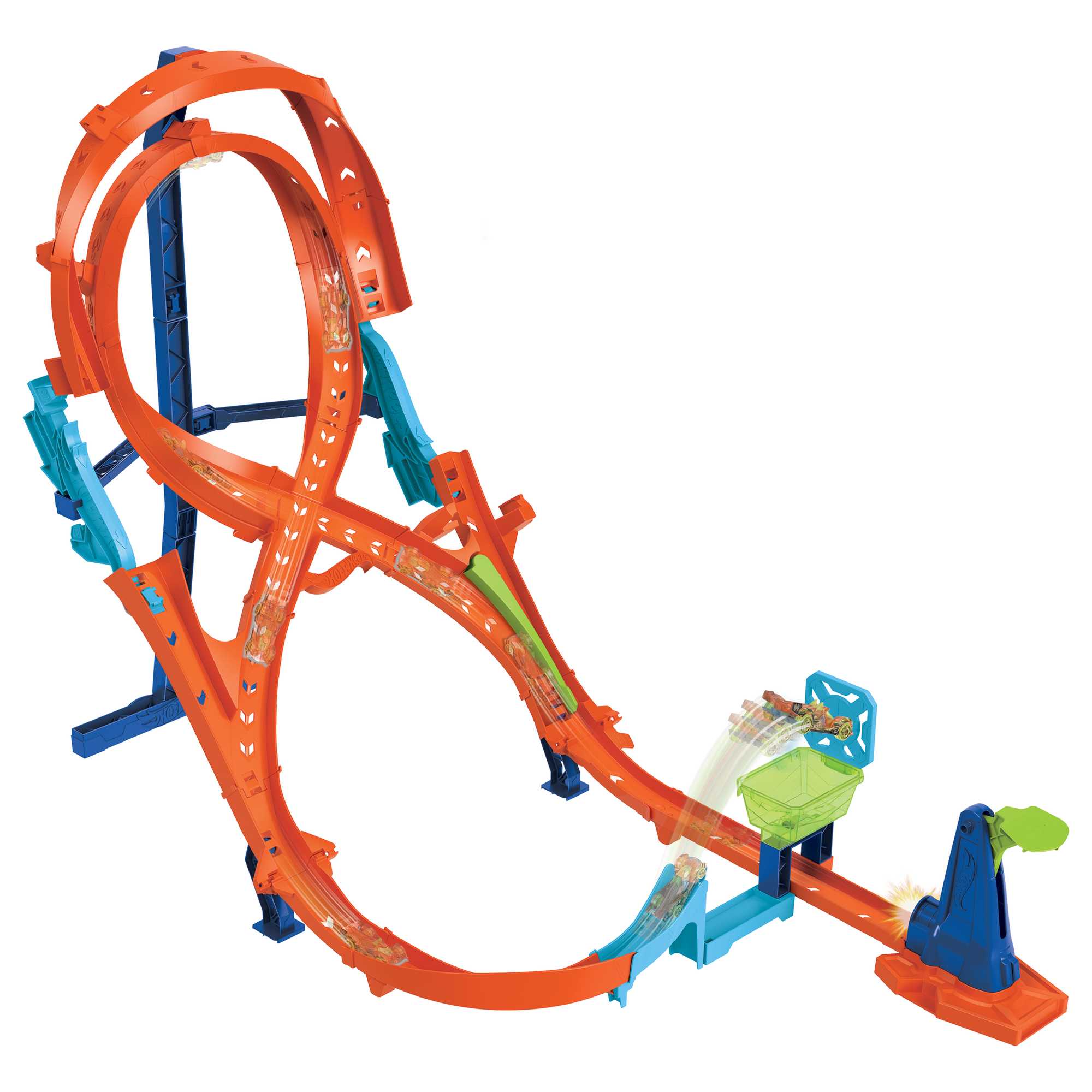Hot Wheels-Cascade Grand Huit-Coffret 2 Pistes, 1 Voiture Hot Wheels - Image 4