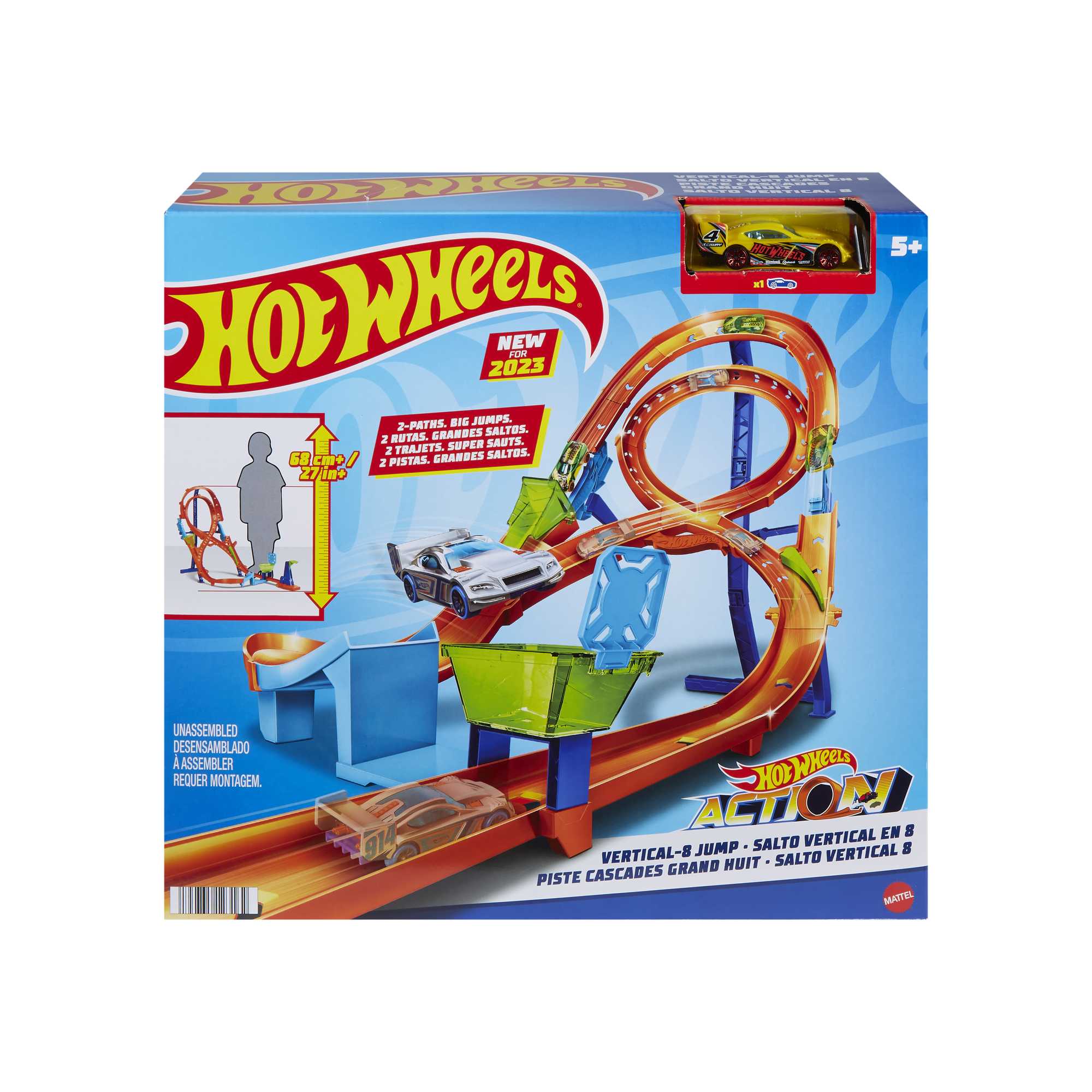 Hot Wheels-Cascade Grand Huit-Coffret 2 Pistes, 1 Voiture Hot Wheels - Image 6