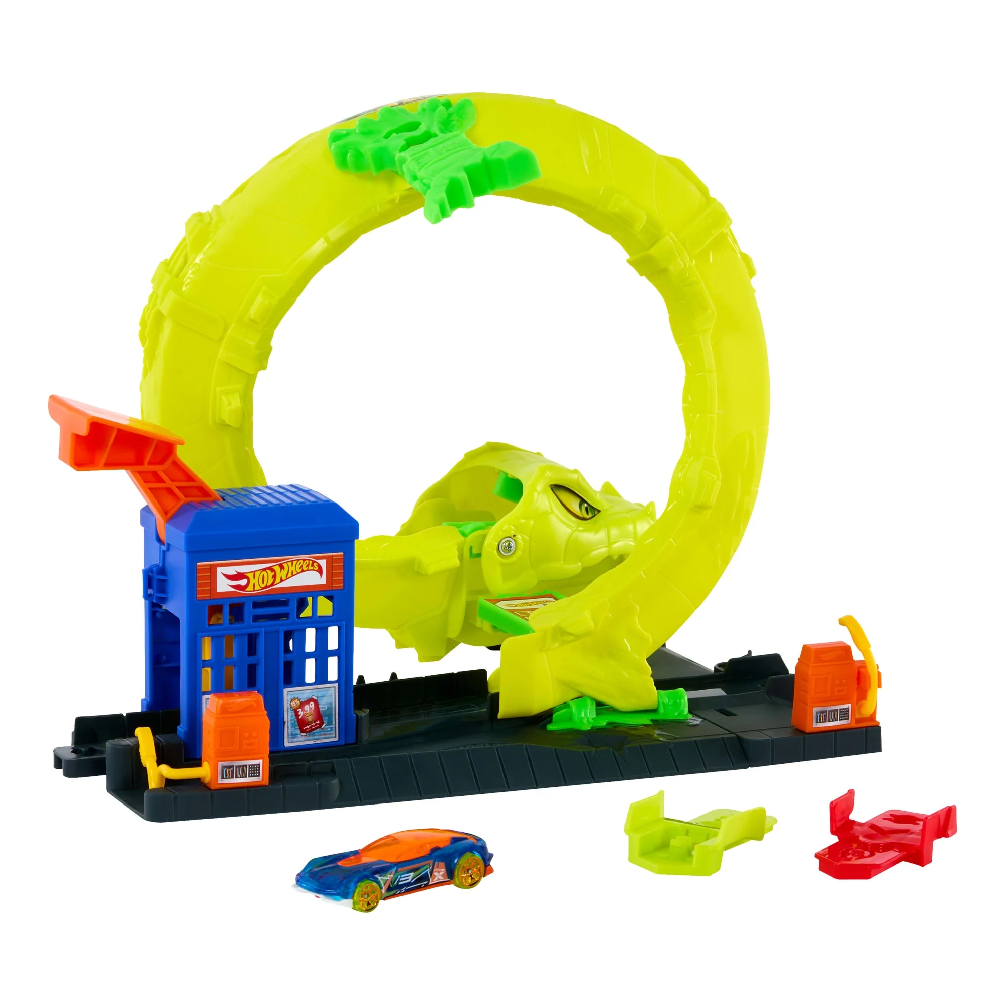 Hot Wheels City Pista de Brinquedo Ataque de cobra