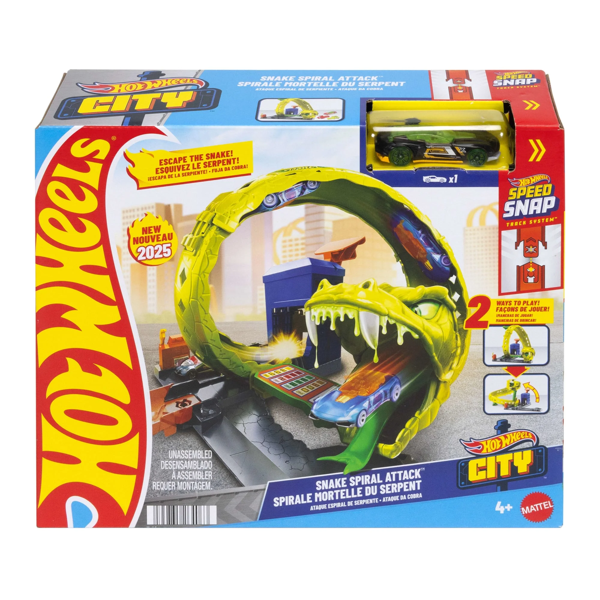 Hot Wheels City Pista de Brinquedo Ataque de cobra - Image 6