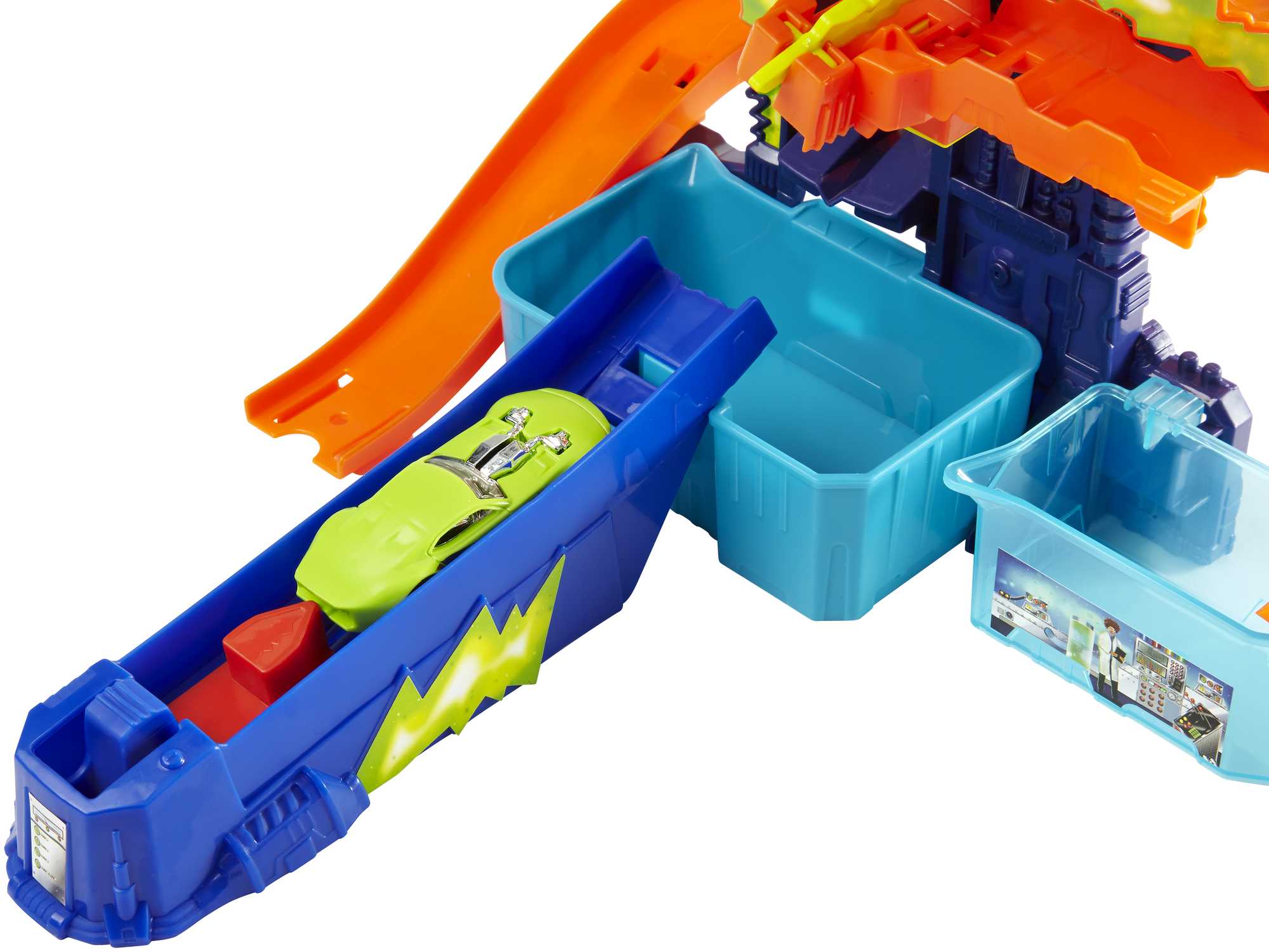 Hot Wheels City Pista de Brinquedo Color Shifters Laboratório Científico - Image 3