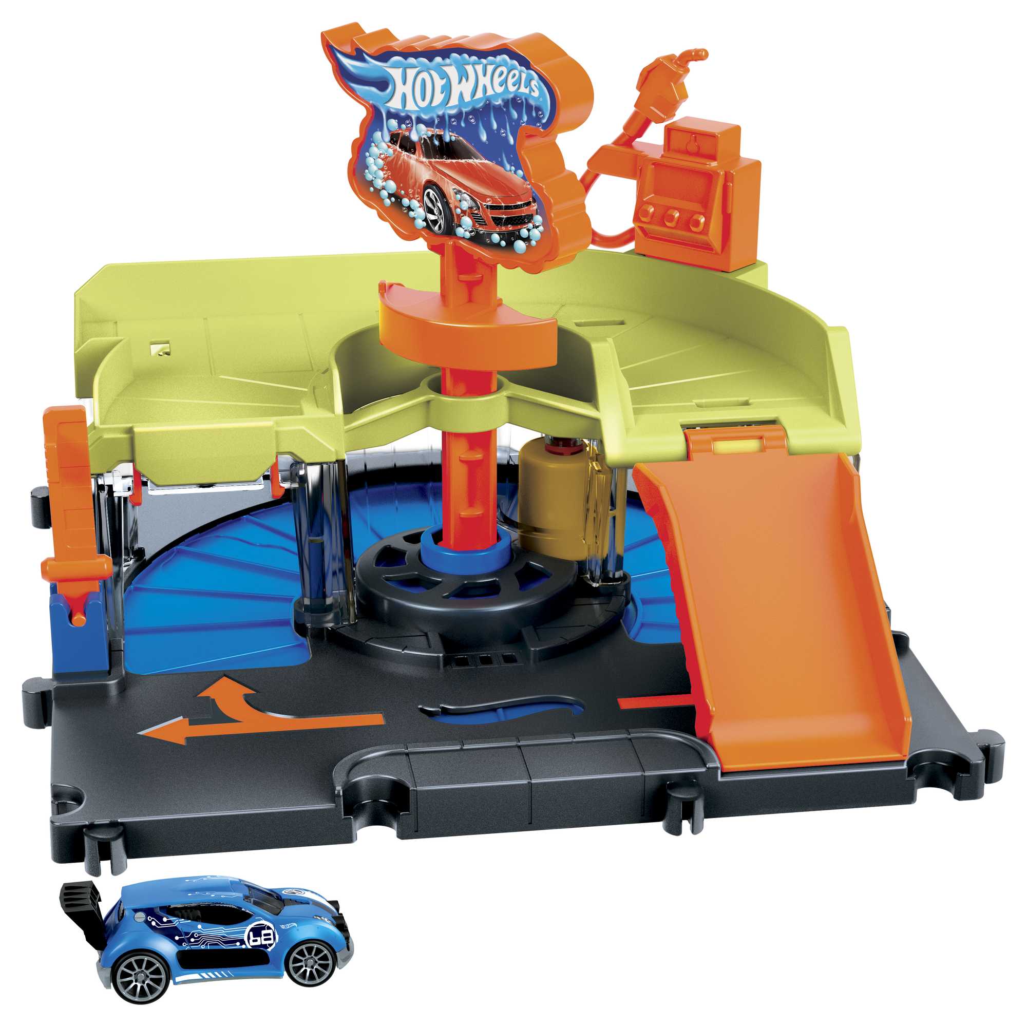 Hot Wheels City Pista de Brinquedo Lava-rápido da Cidade