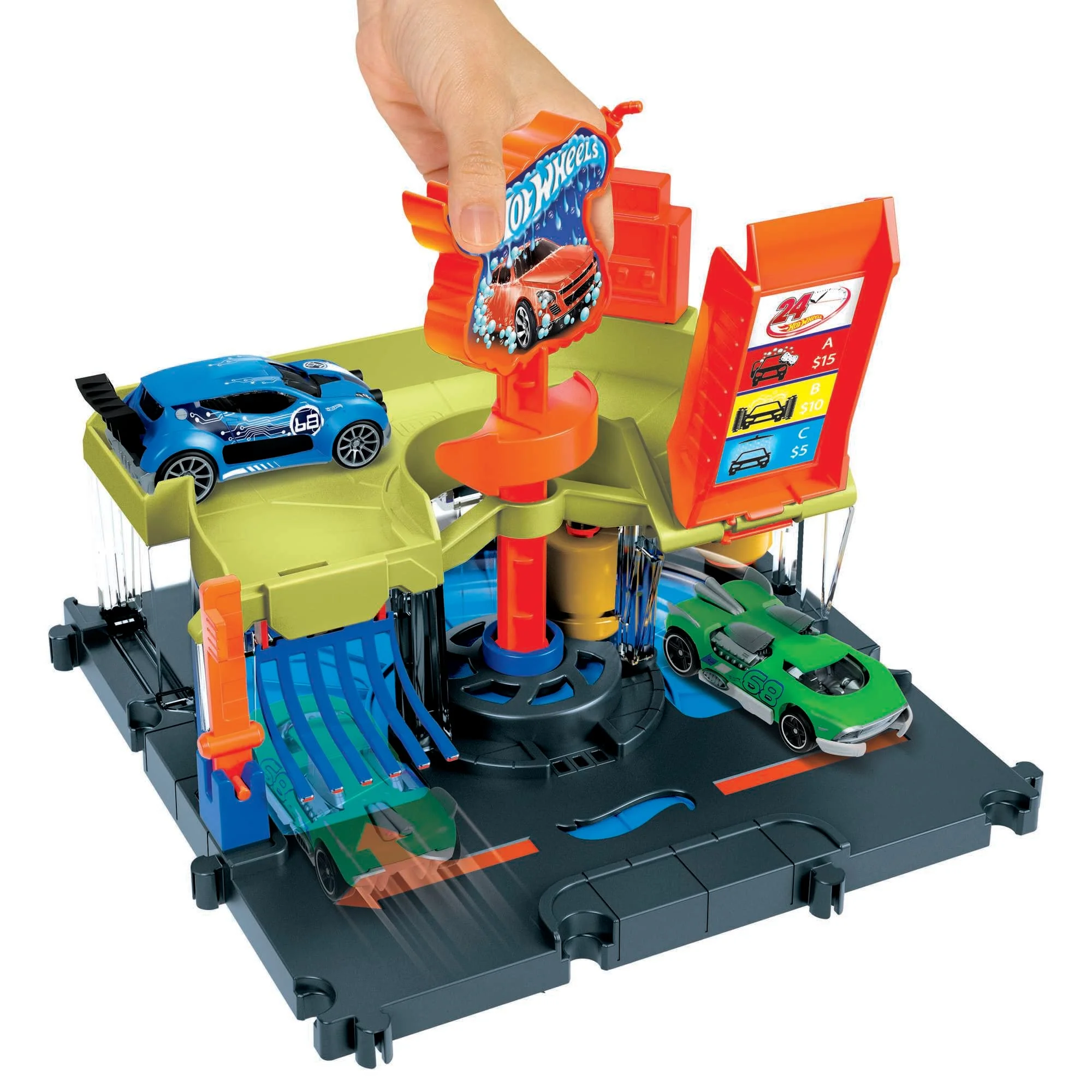 Hot Wheels City Pista de Brinquedo Lava-rápido da Cidade - Image 3