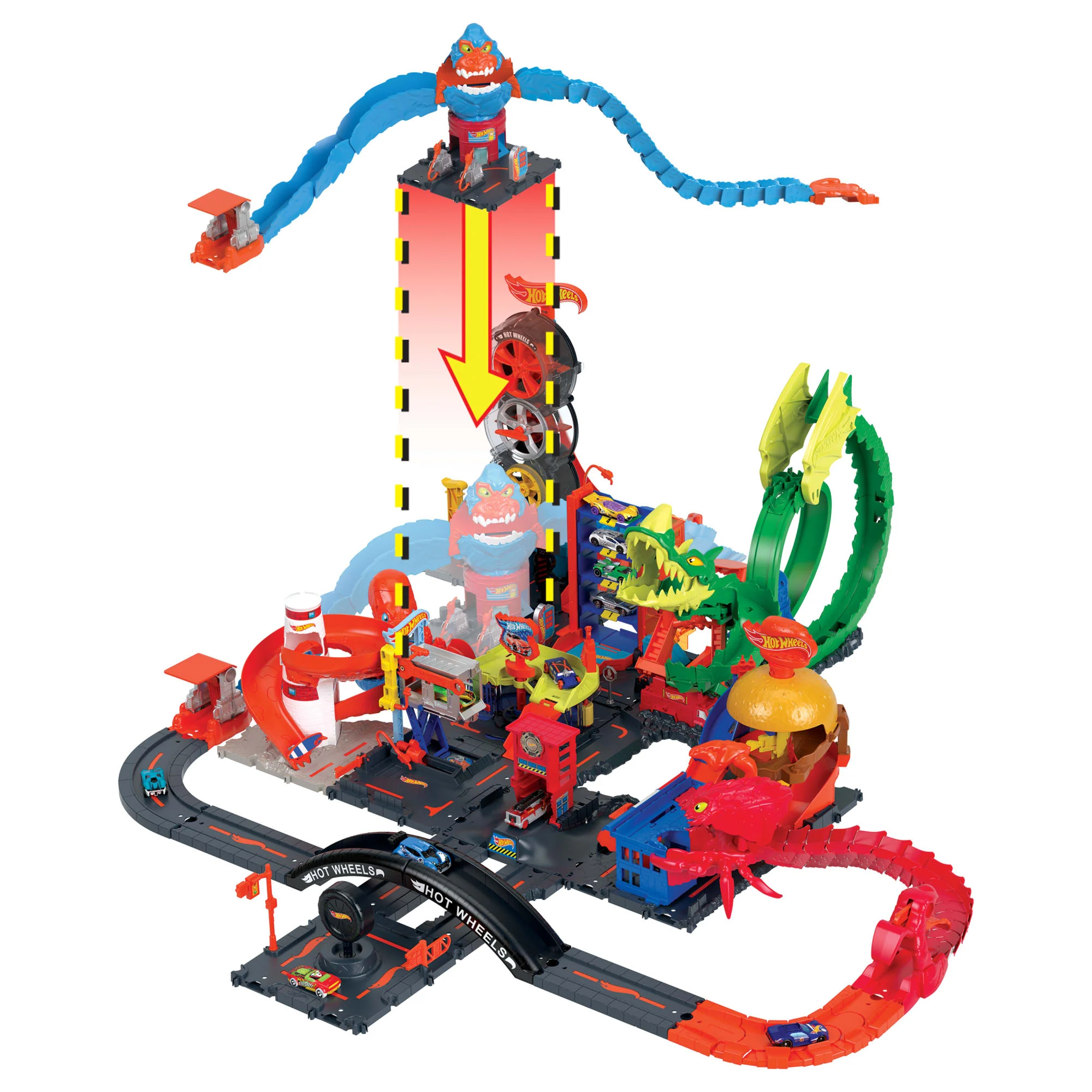 Hot Wheels City Pista de Brinquedo Nêmesis Gorila - Image 5