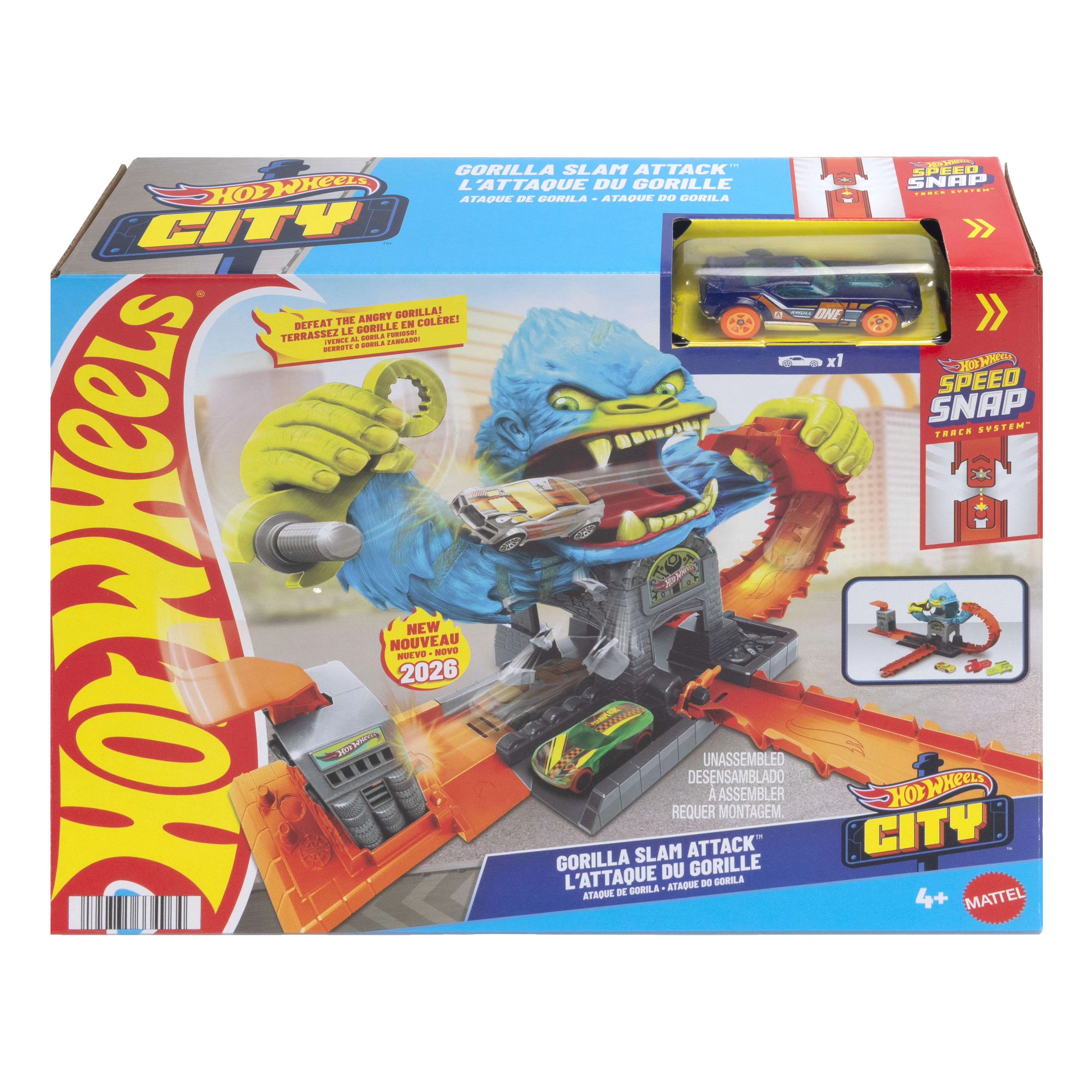 Hot Wheels City Pista de Brinquedo Oficina do Gorila - Image 5