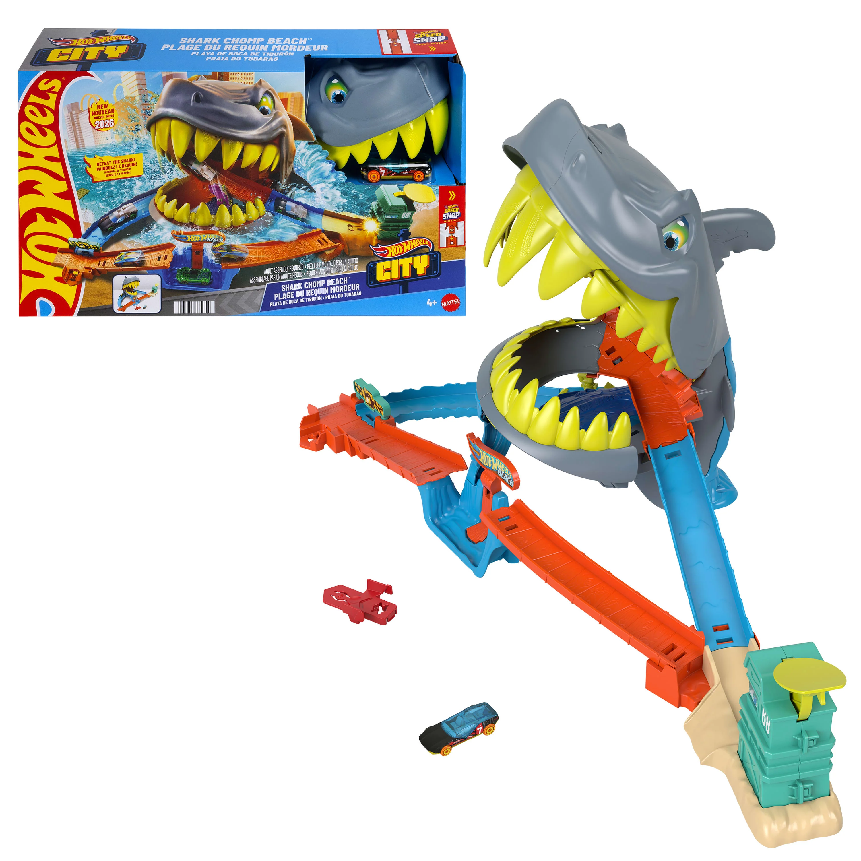 Hot Wheels City Pista de Brinquedo Pista Tubarão