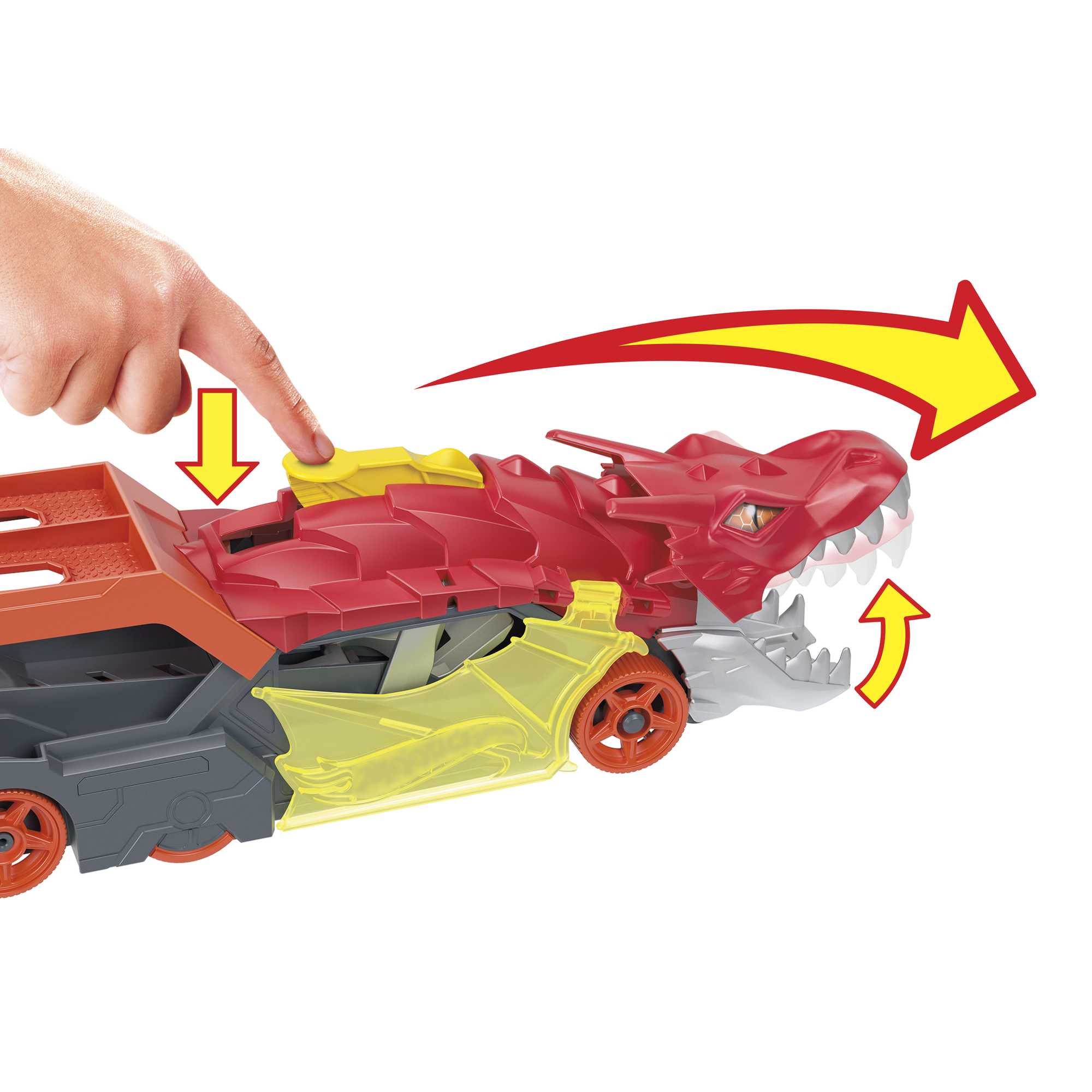 Hot Wheels City Pista de Brinquedo Reboque de Dragão - Image 3