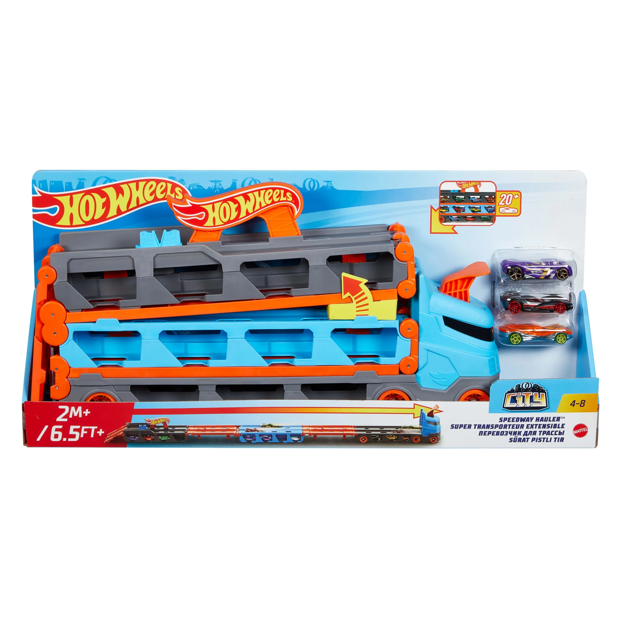 Hot Wheels City Pista de Brinquedo Reboque de Pista de Corridas - Image 6
