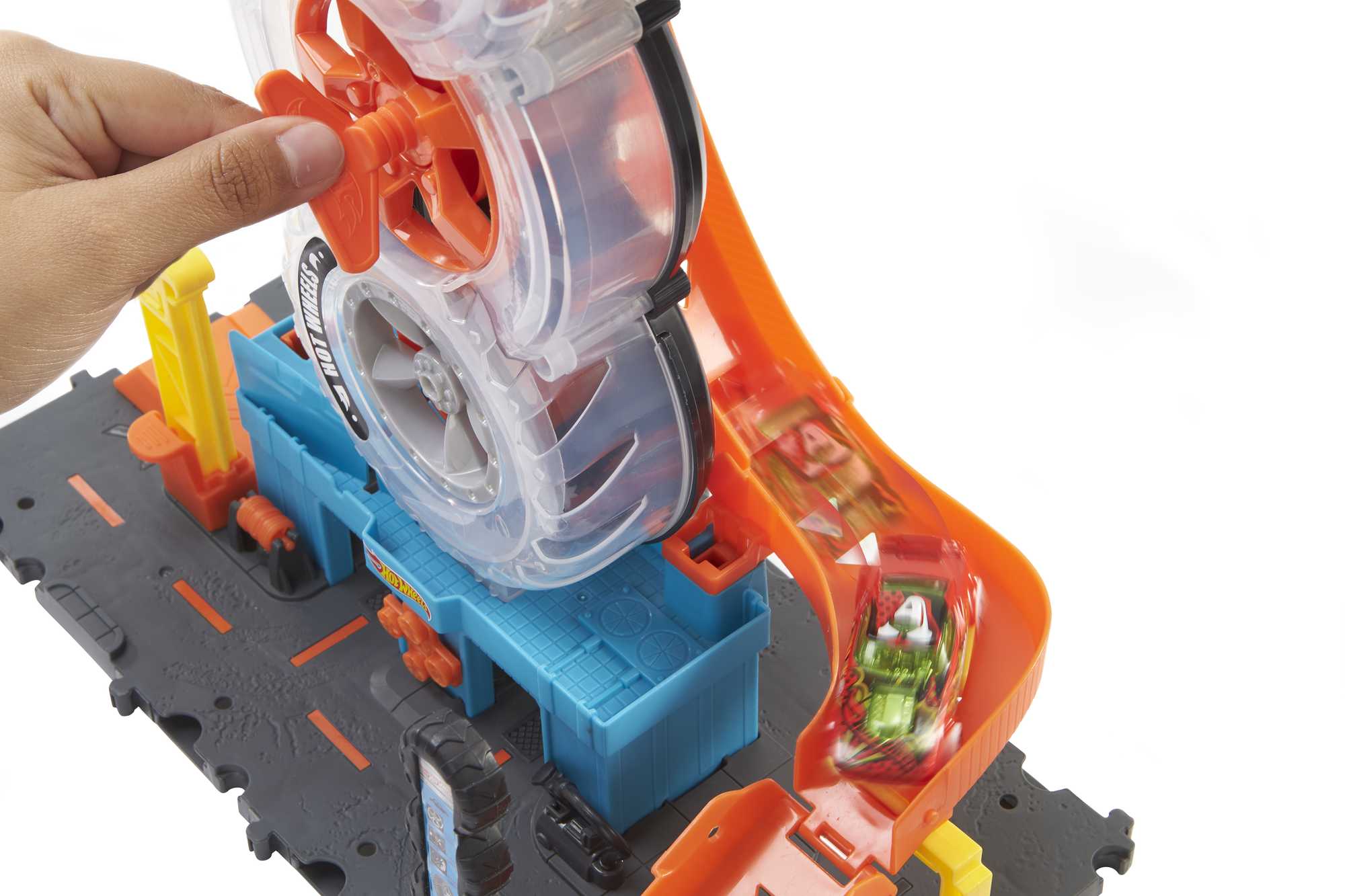 Hot Wheels City Pista de Brinquedo Super Loja de pneus - Image 4