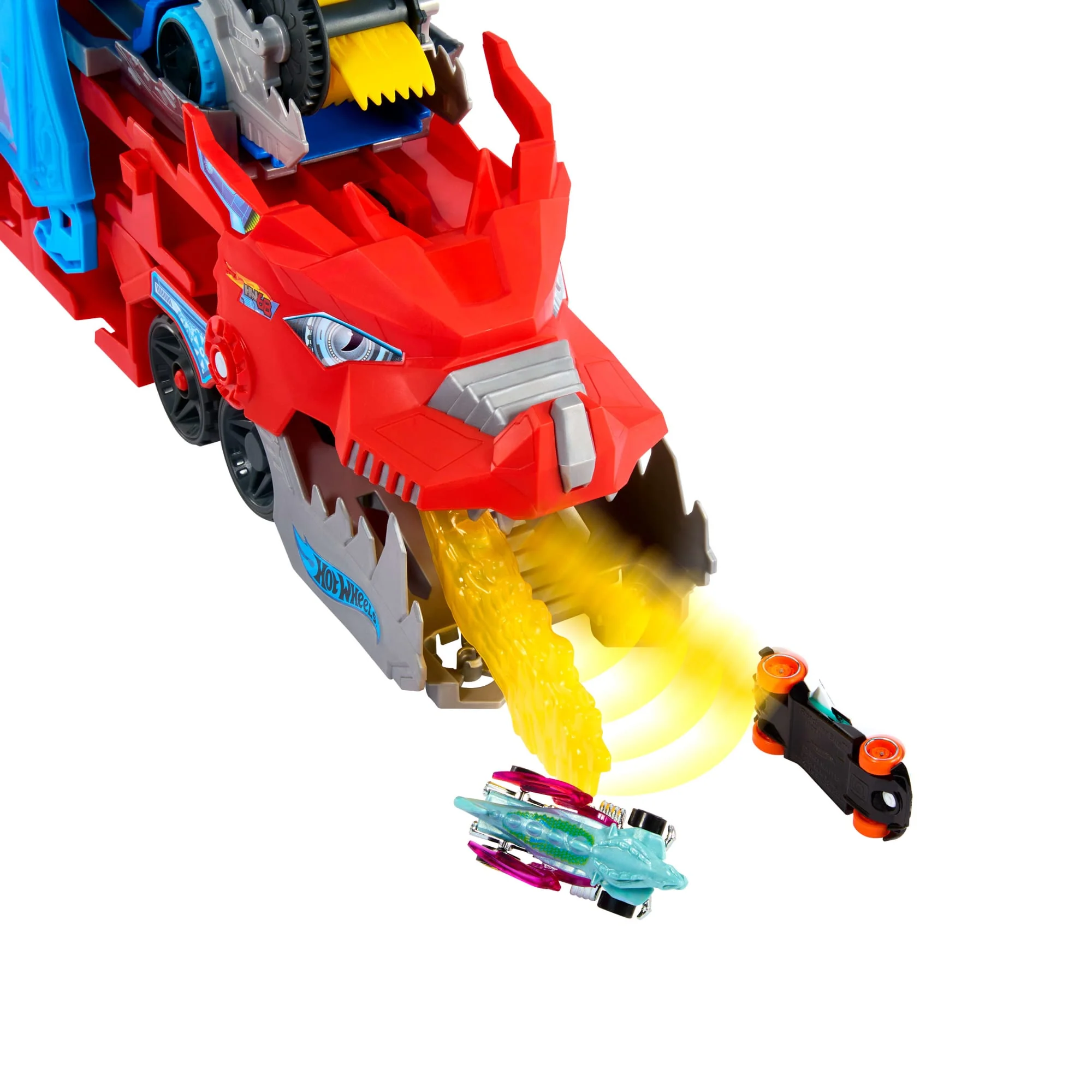 Hot Wheels City Pista de Brinquedo Supertrailer de dragão - Image 3