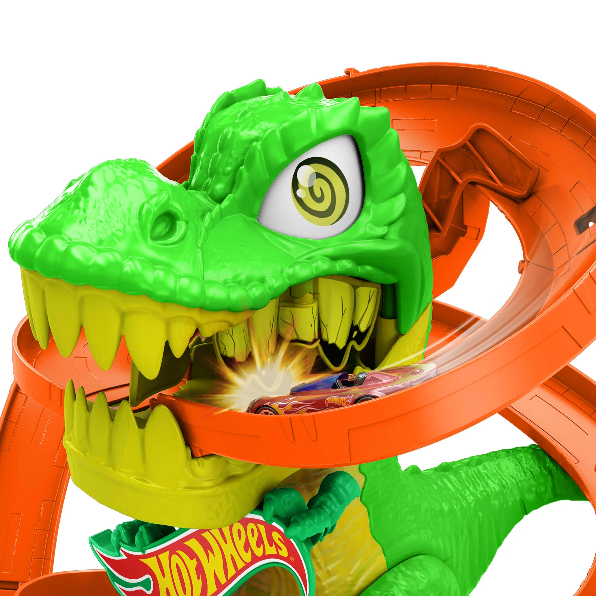Hot Wheels City Pista de Brinquedo T-Rex x Quartel de Bombeiros - Image 3