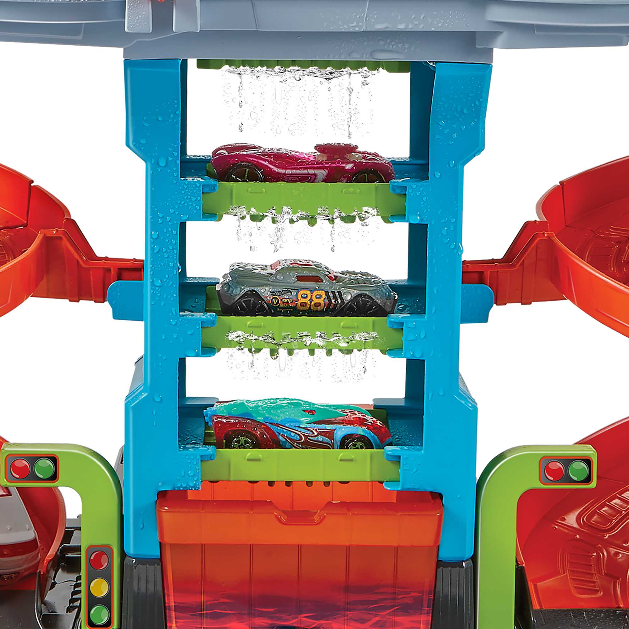 Hot Wheels City Pista de Juguete Autolavado Mega Torre - Image 3