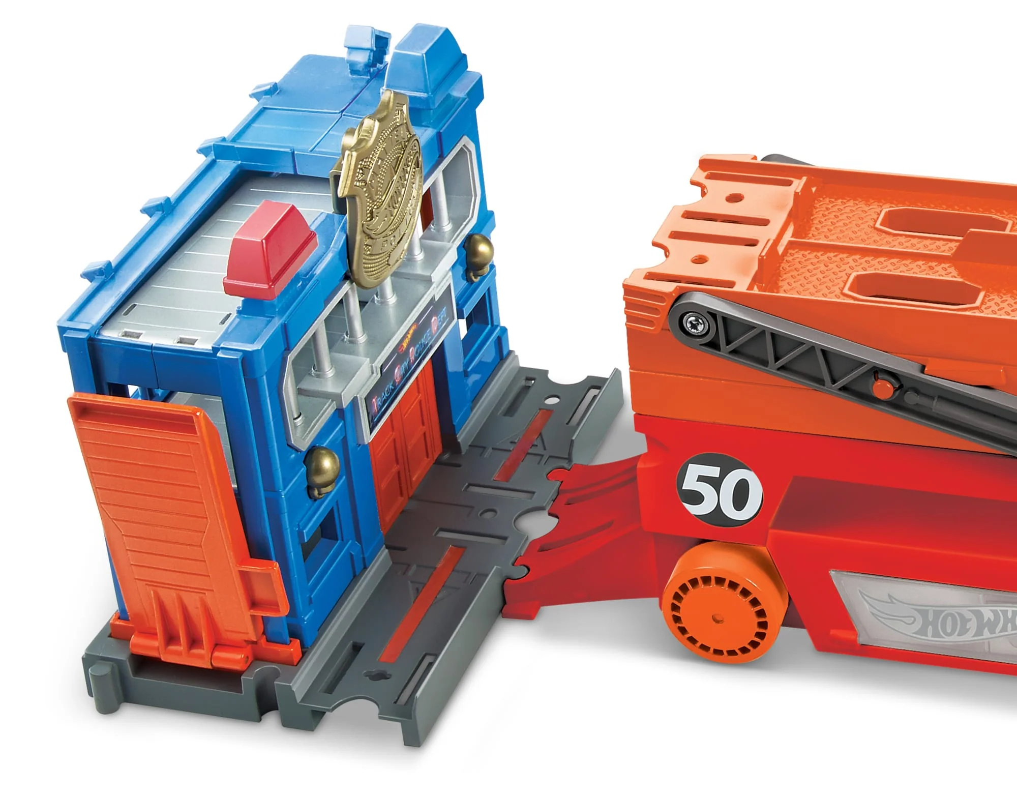 Hot Wheels City Pista de Juguete Mega Remolque - Image 4