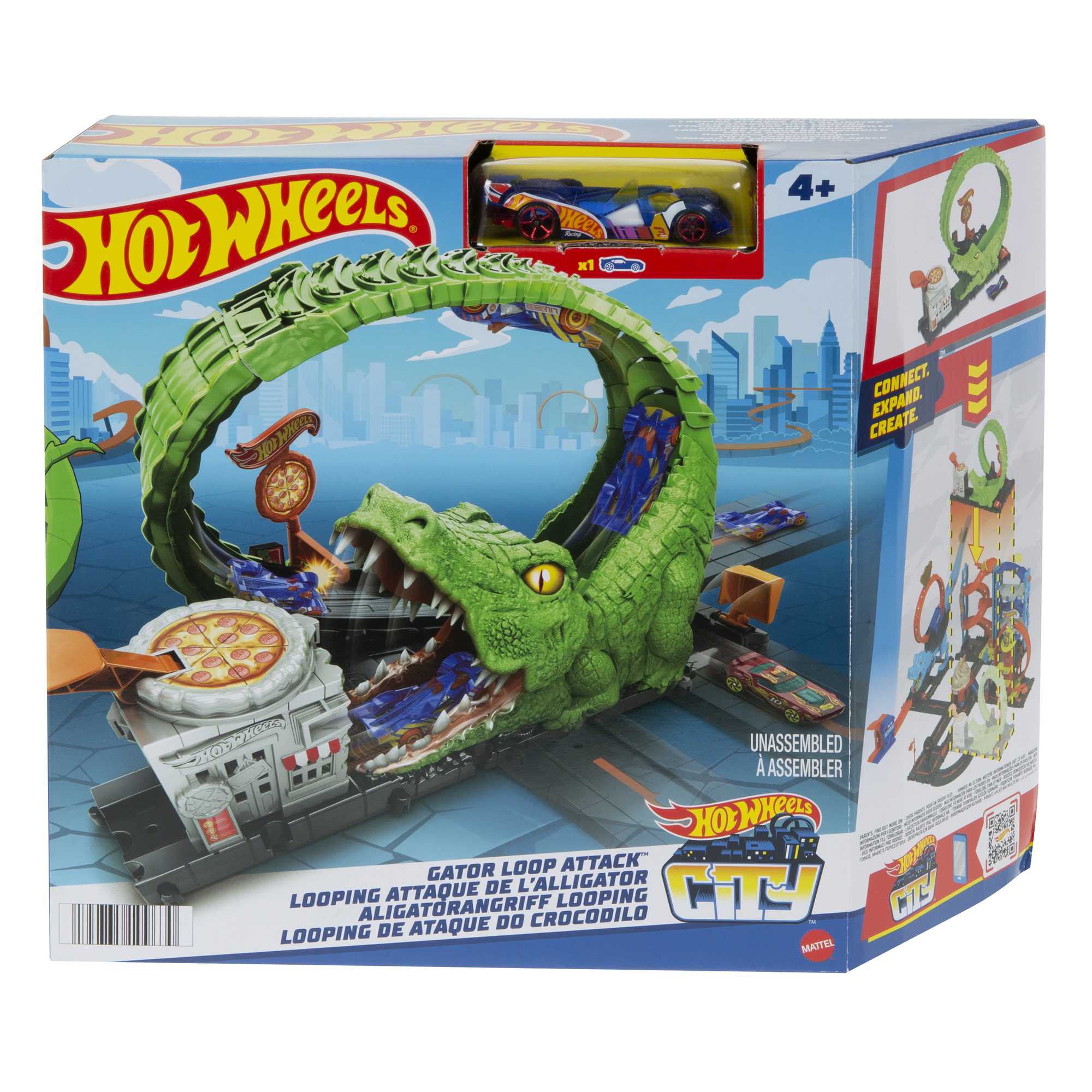 Hot Wheels City Pista de Juguete Némesis Cocodrilo - Image 2