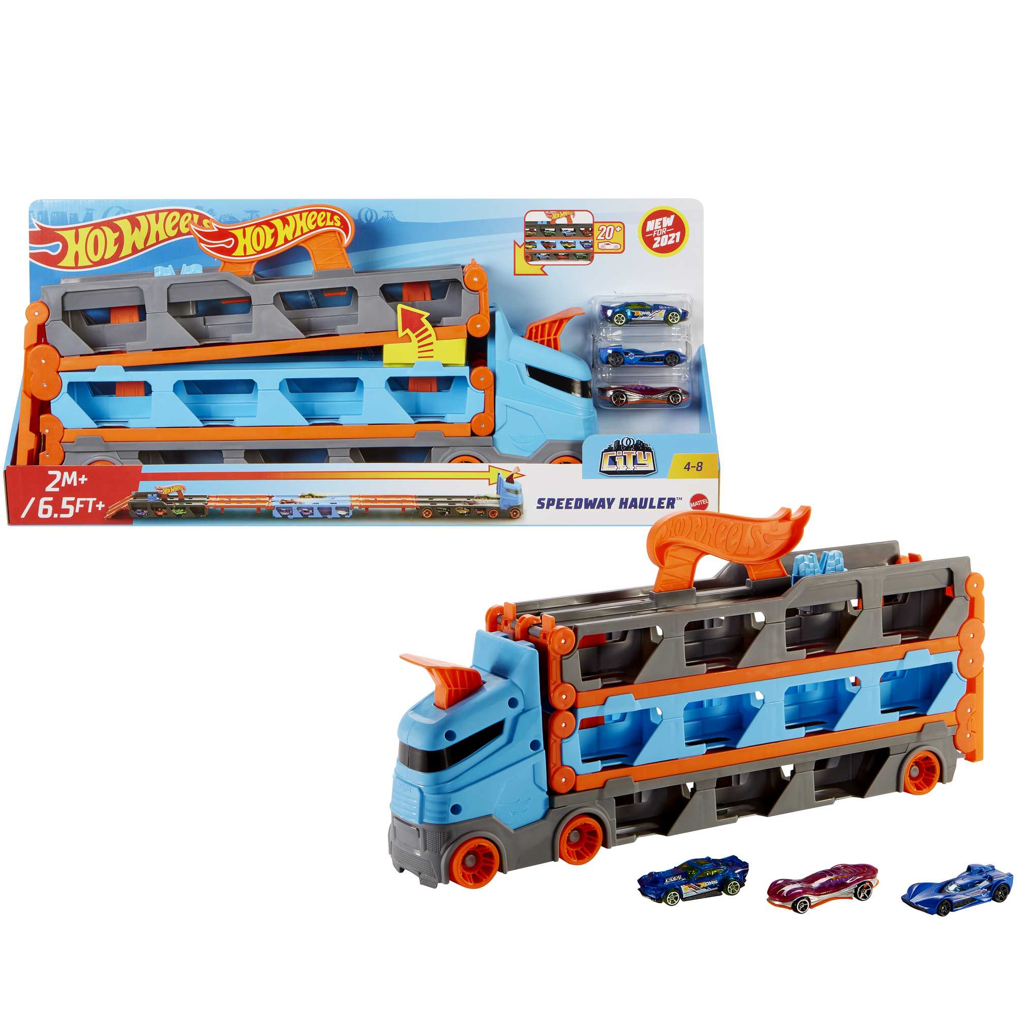 Hot Wheels City Pista de Juguete remolque speedway