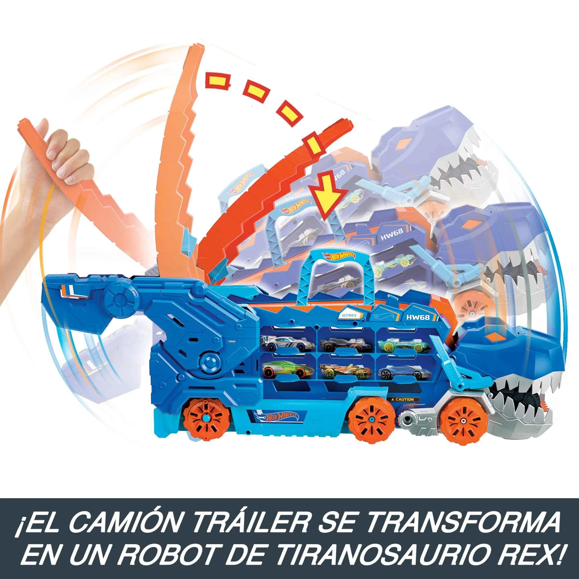 Hot Wheels City Pista de Juguete Súper Remolque de T-Rex - Image 4