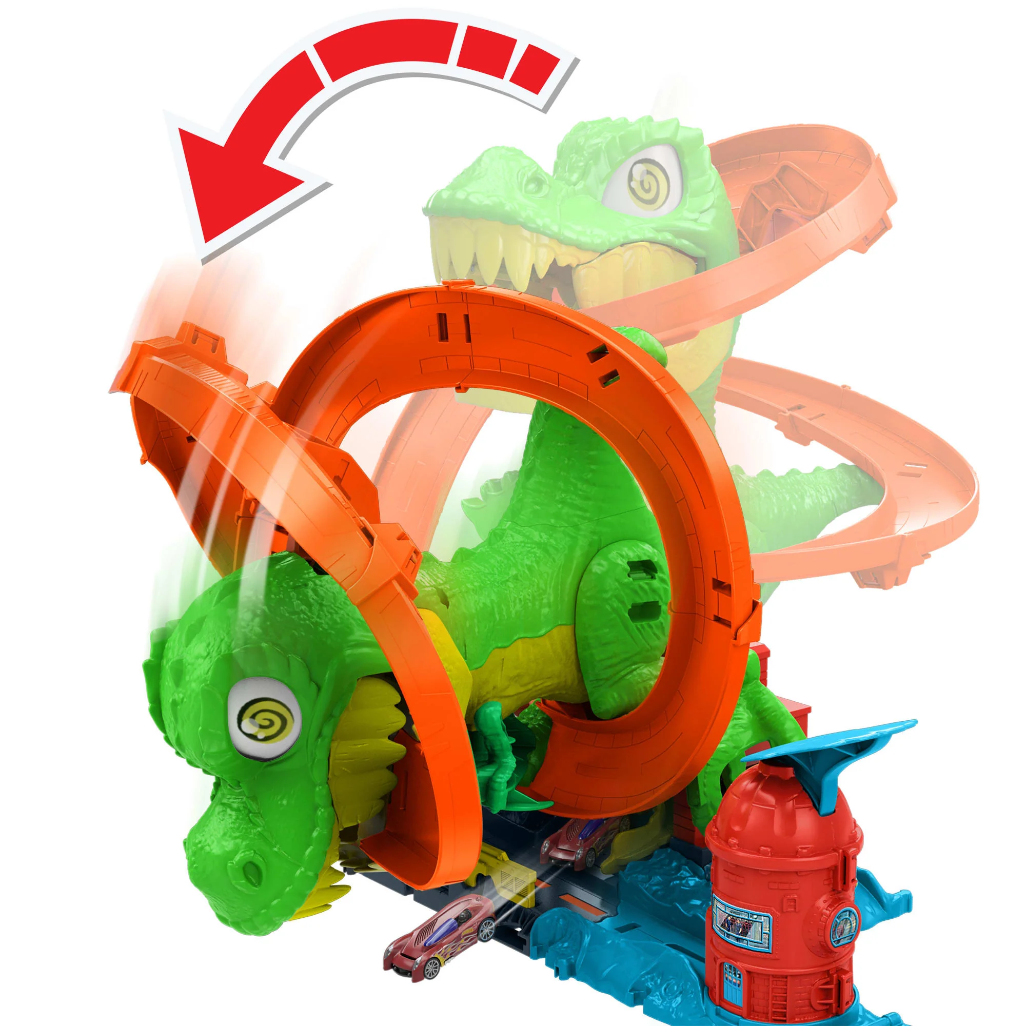Hot Wheels City Pista de Juguete T-Rex vs Estación de Bomberos - Image 5