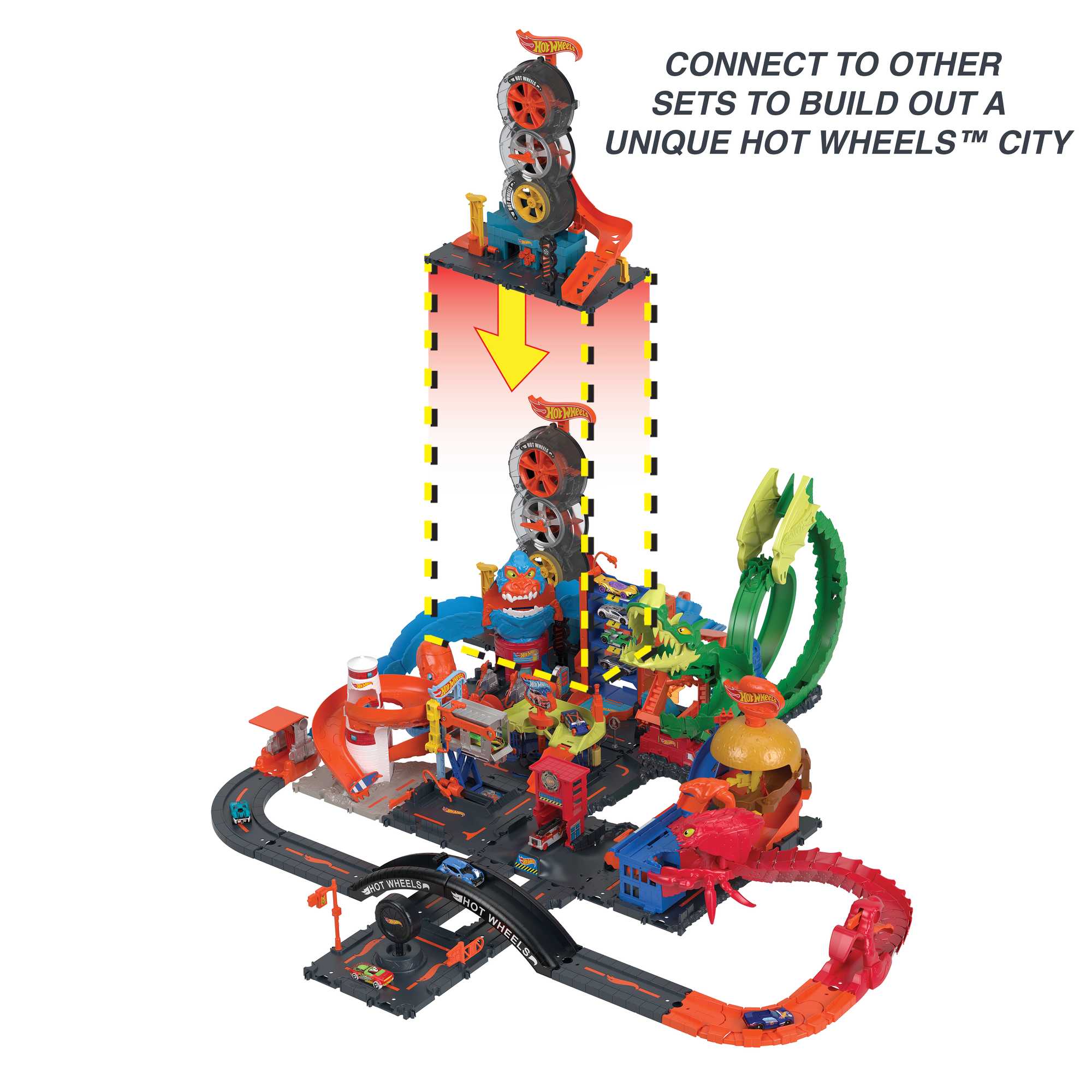Hot Wheels City Super Twist Tire Shop - Image 6