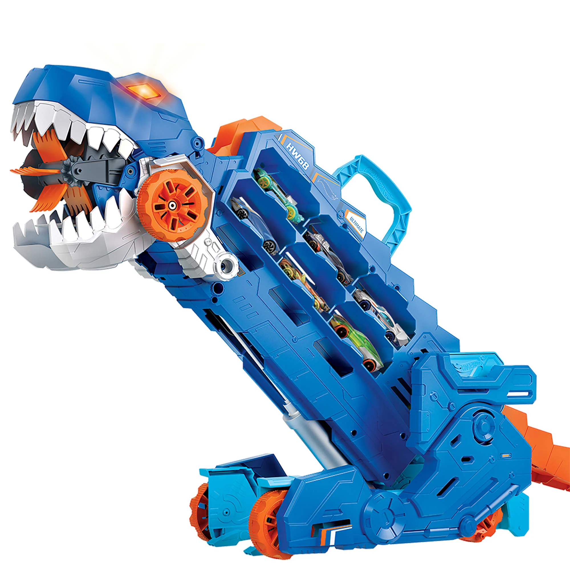 Hot Wheels City-Transporteur T-Rex Pour +20 Voitures, Piste de Course - Image 5