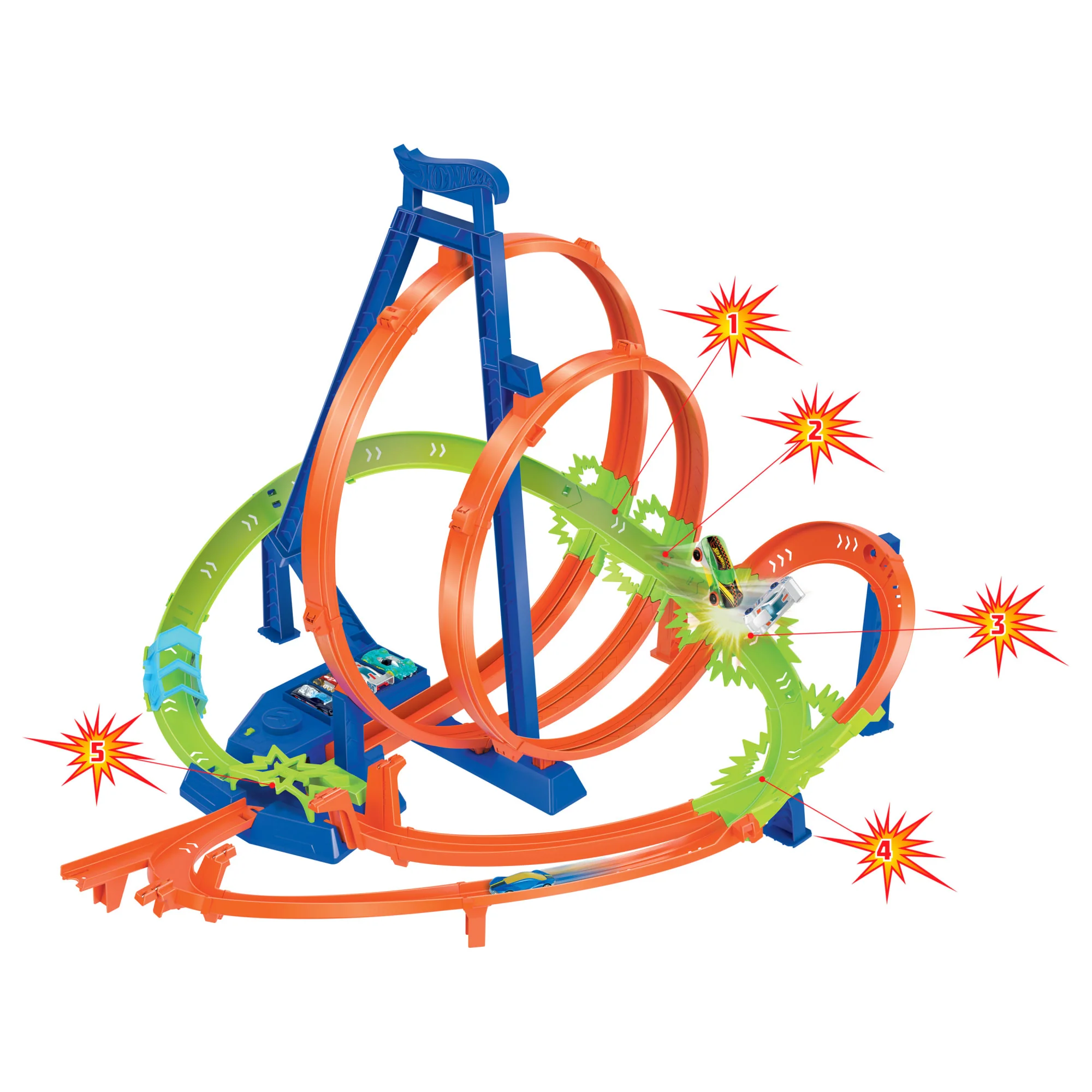 Hot Wheels Coffret Collisions Épiques, 5 Zones de Collisions - Image 4