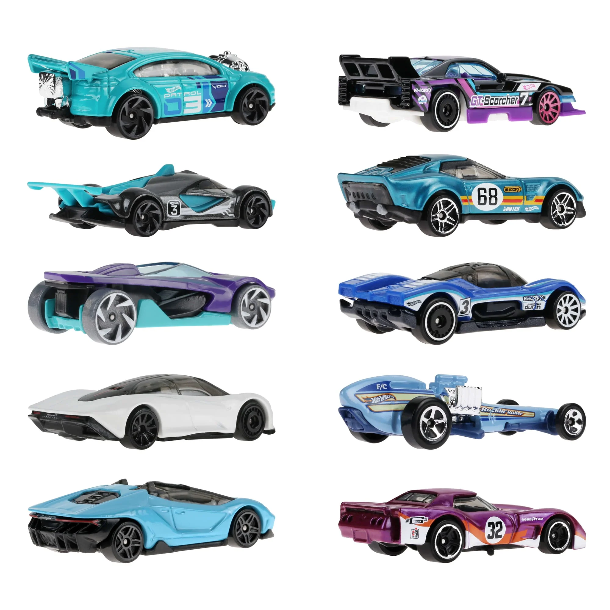 Hot Wheels-Coffret de 10 Voitures de Course - Image 5
