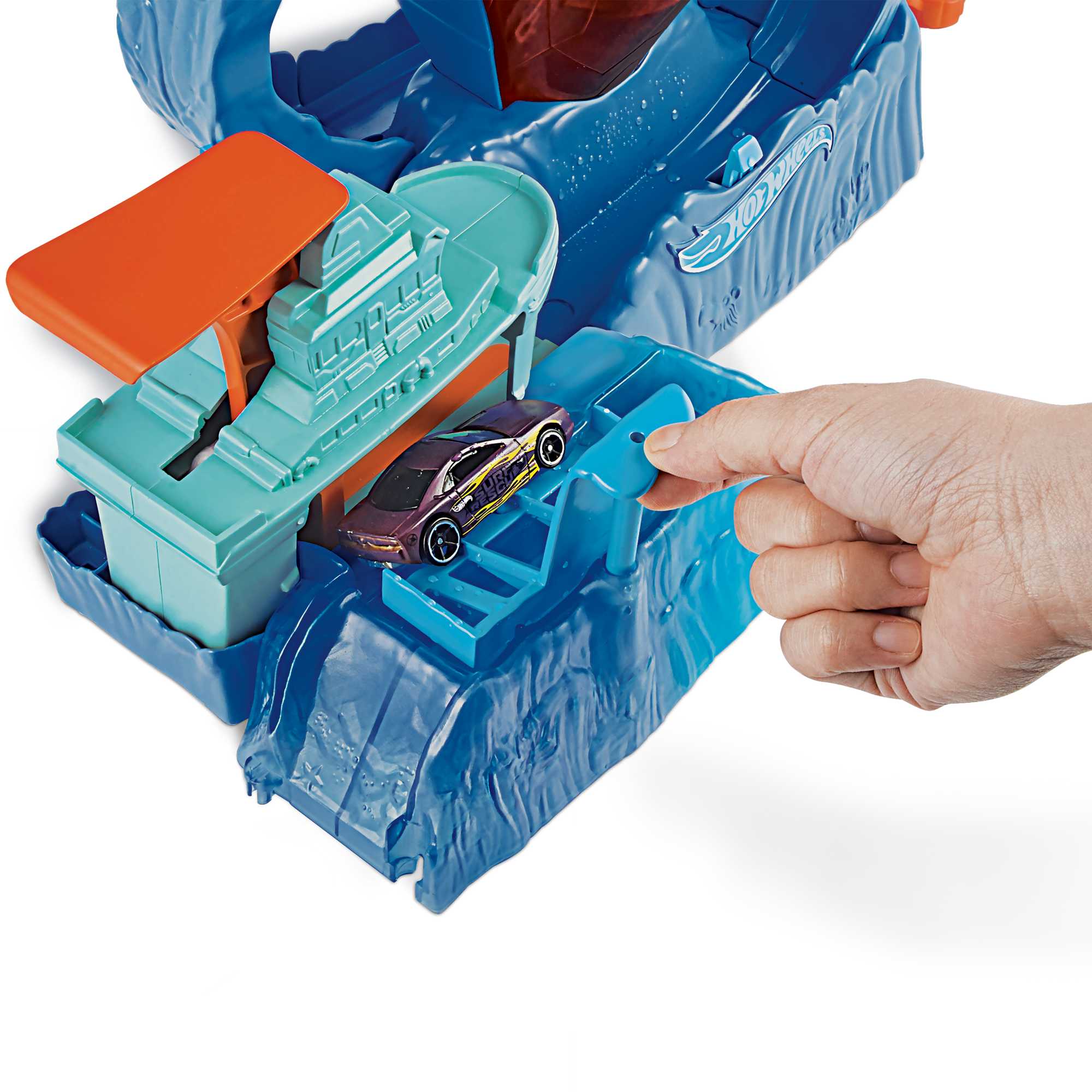 Coffret de Jeu Saut du Requin Color Shifters Ville Hot Wheels - Image 3