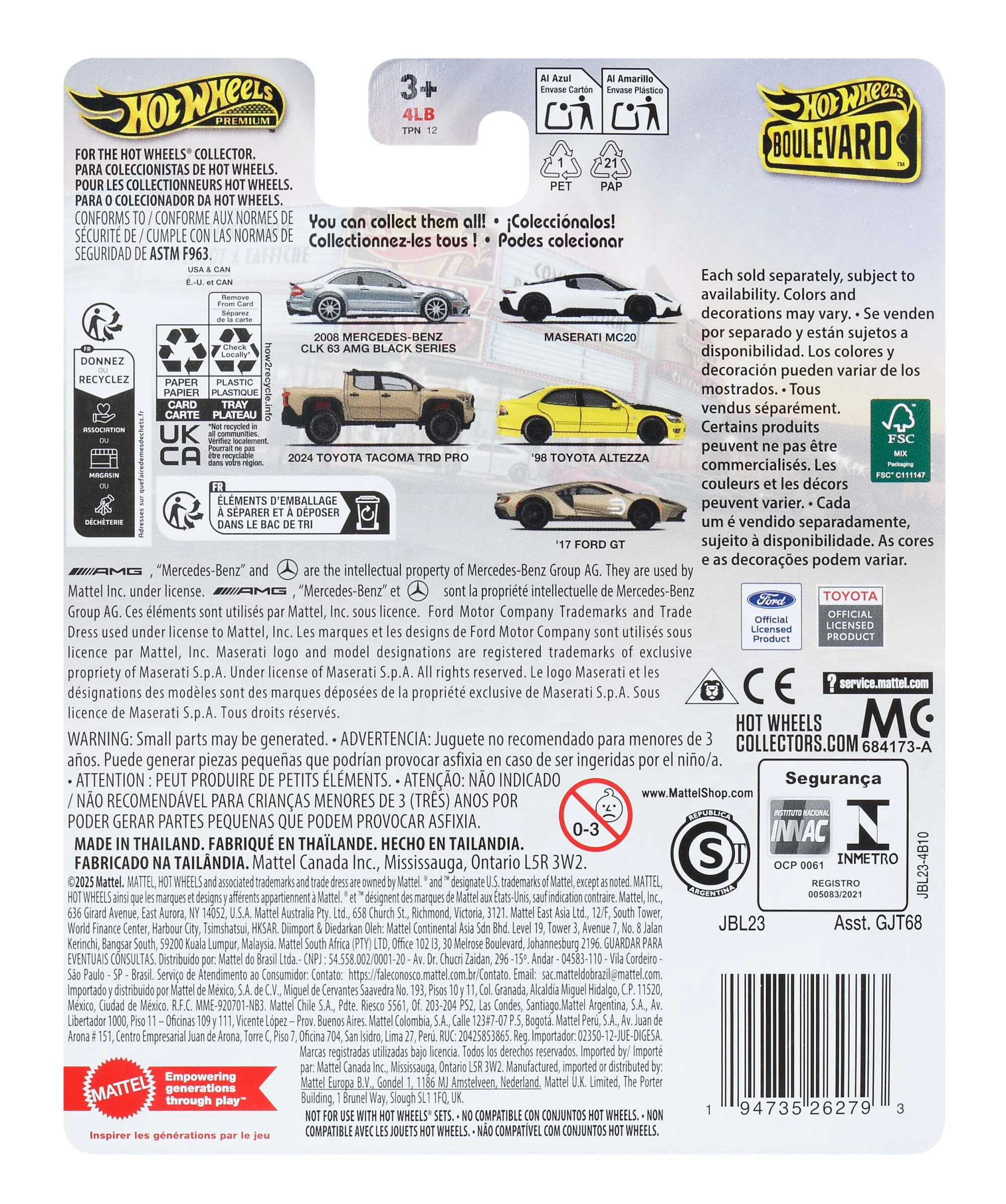 Hot Wheels Collector Vehículo de Colección 98 Toyota Altezza - Image 2