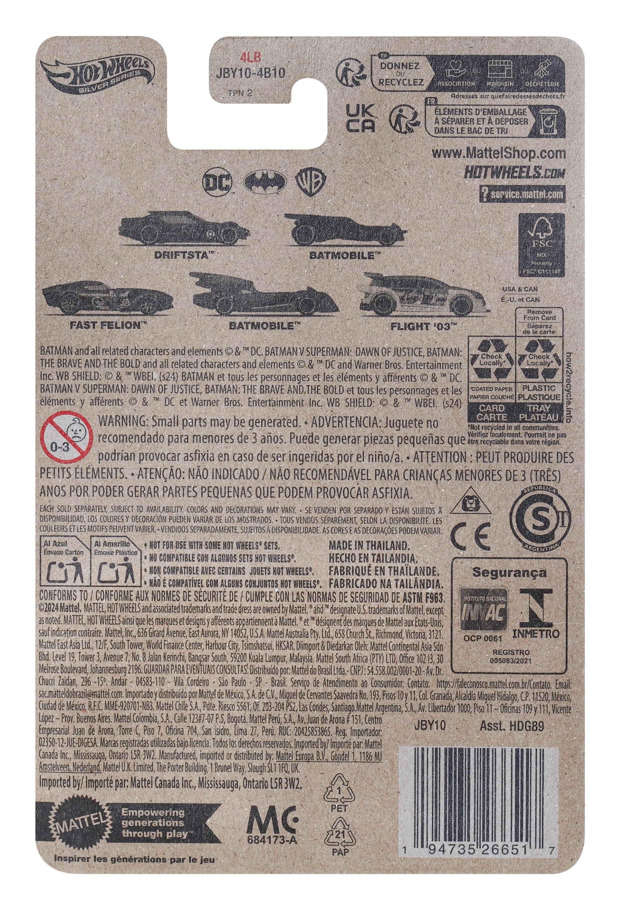Hot Wheels Collector Vehículo de Colección Auto de Batman Flight 03 - Image 5