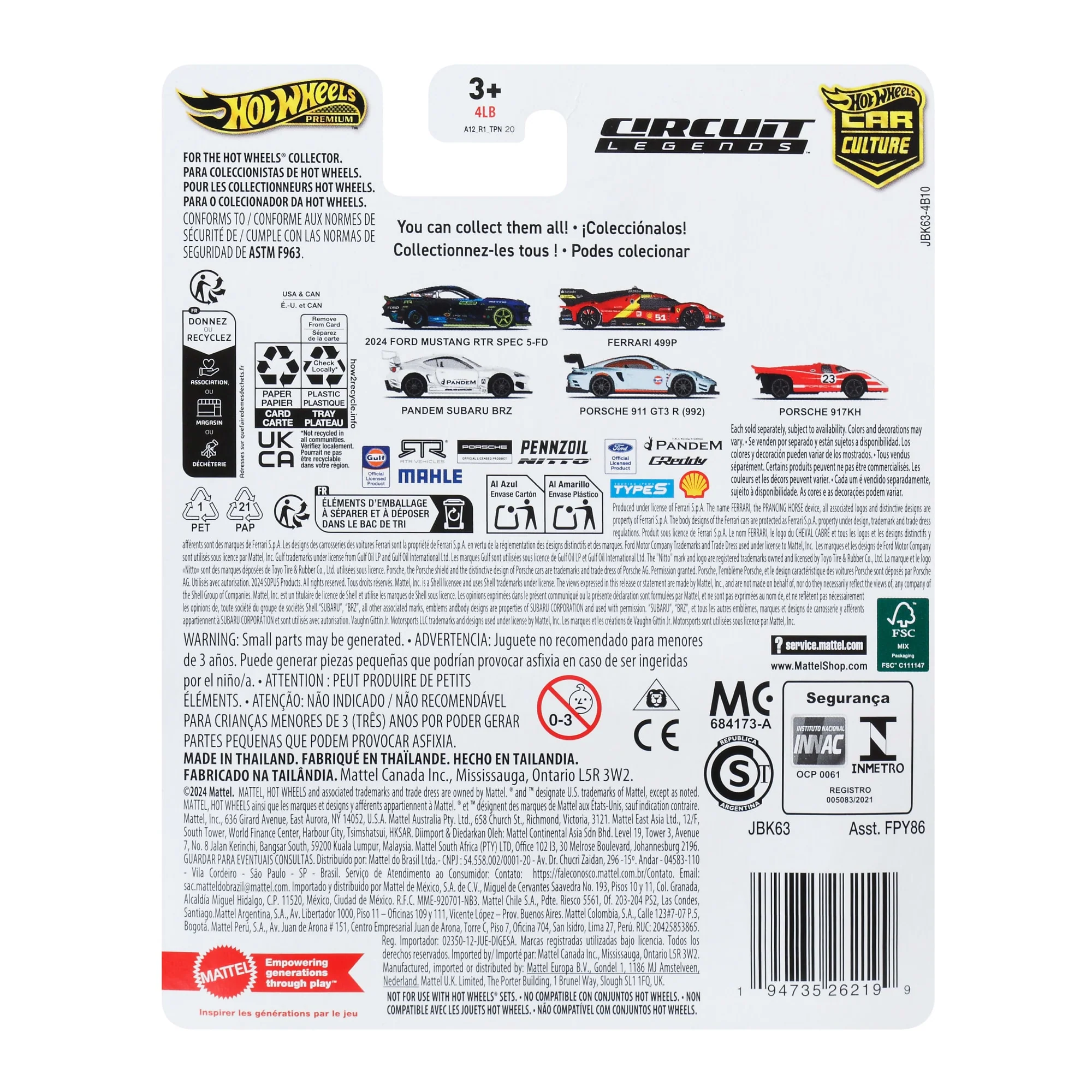 Hot Wheels Collector Vehículo de Colección Auto Porsche 917k - Image 6