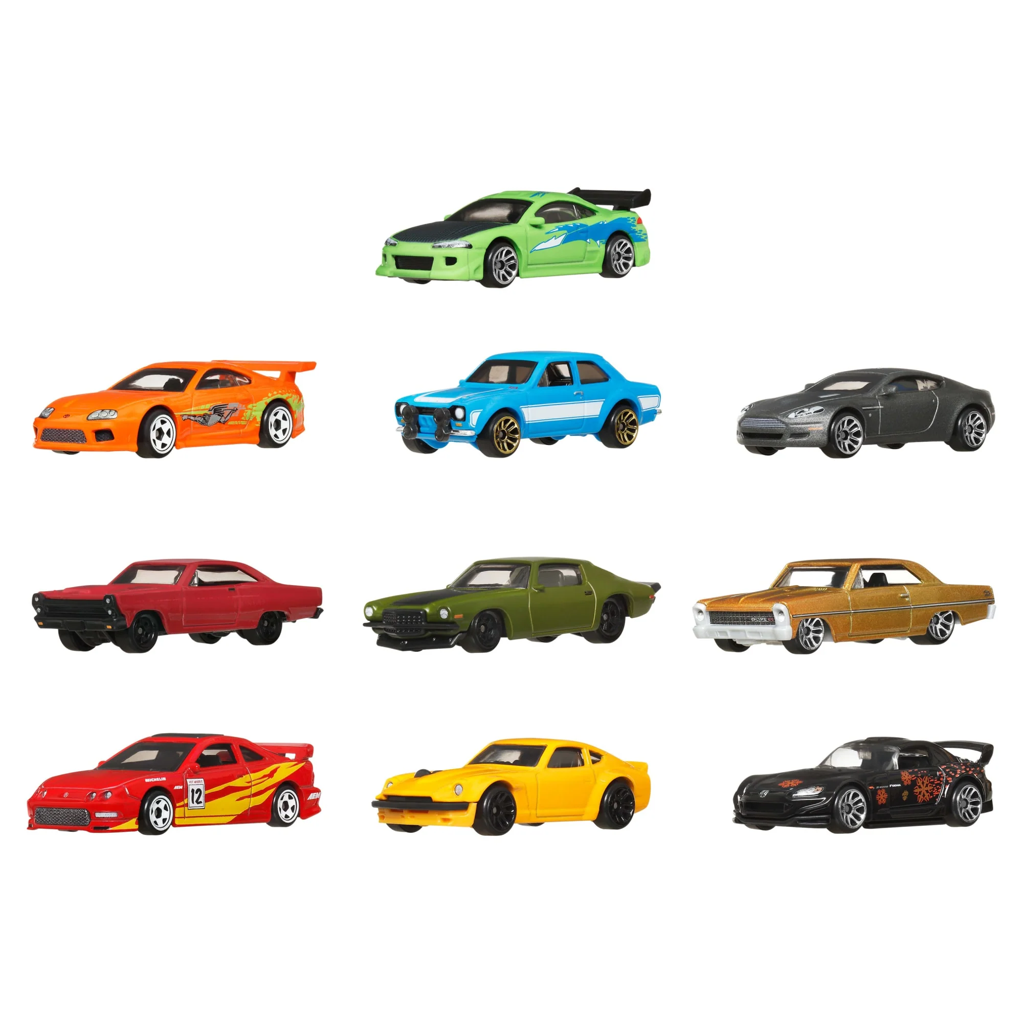 Hot Wheels Collector Vehículo de Colección Fast & Furious Paquete de 10 autos