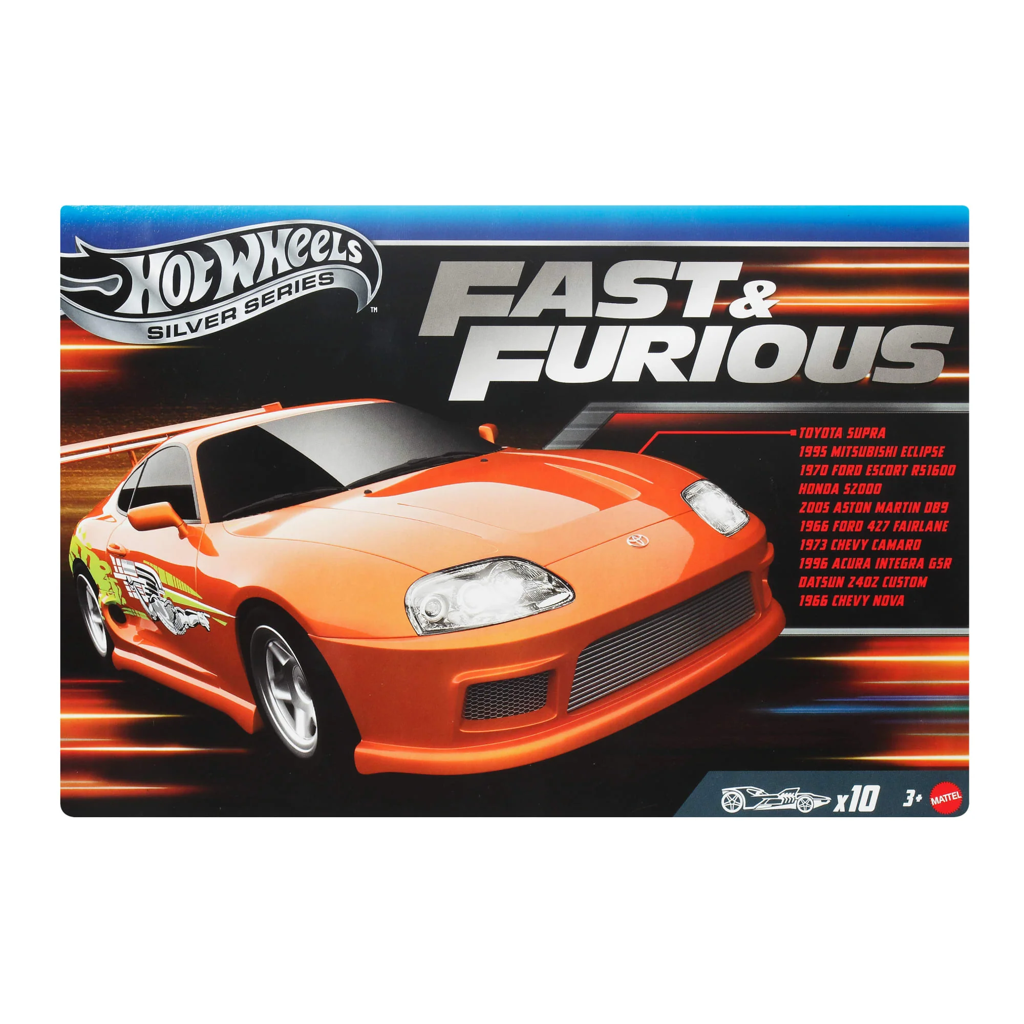 Hot Wheels Collector Vehículo de Colección Fast & Furious Paquete de 10 autos - Image 2