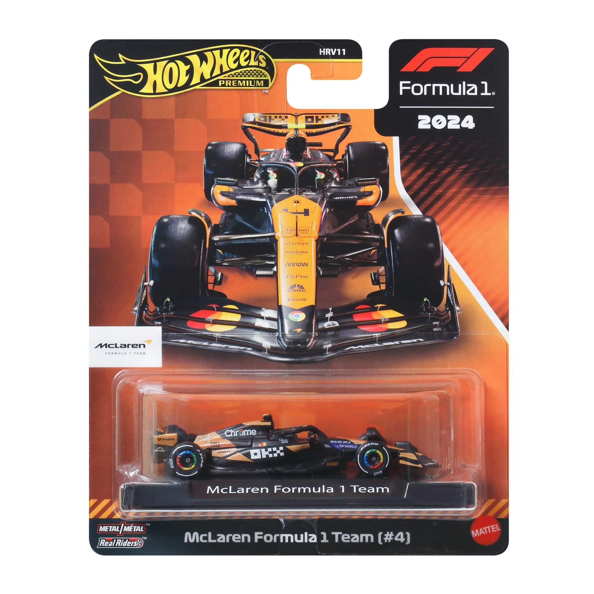Hot Wheels Collector Vehículo de Juguete Hot Wheels Premium F1 McLaren #4 1:64 Coleccionistas - Image 6