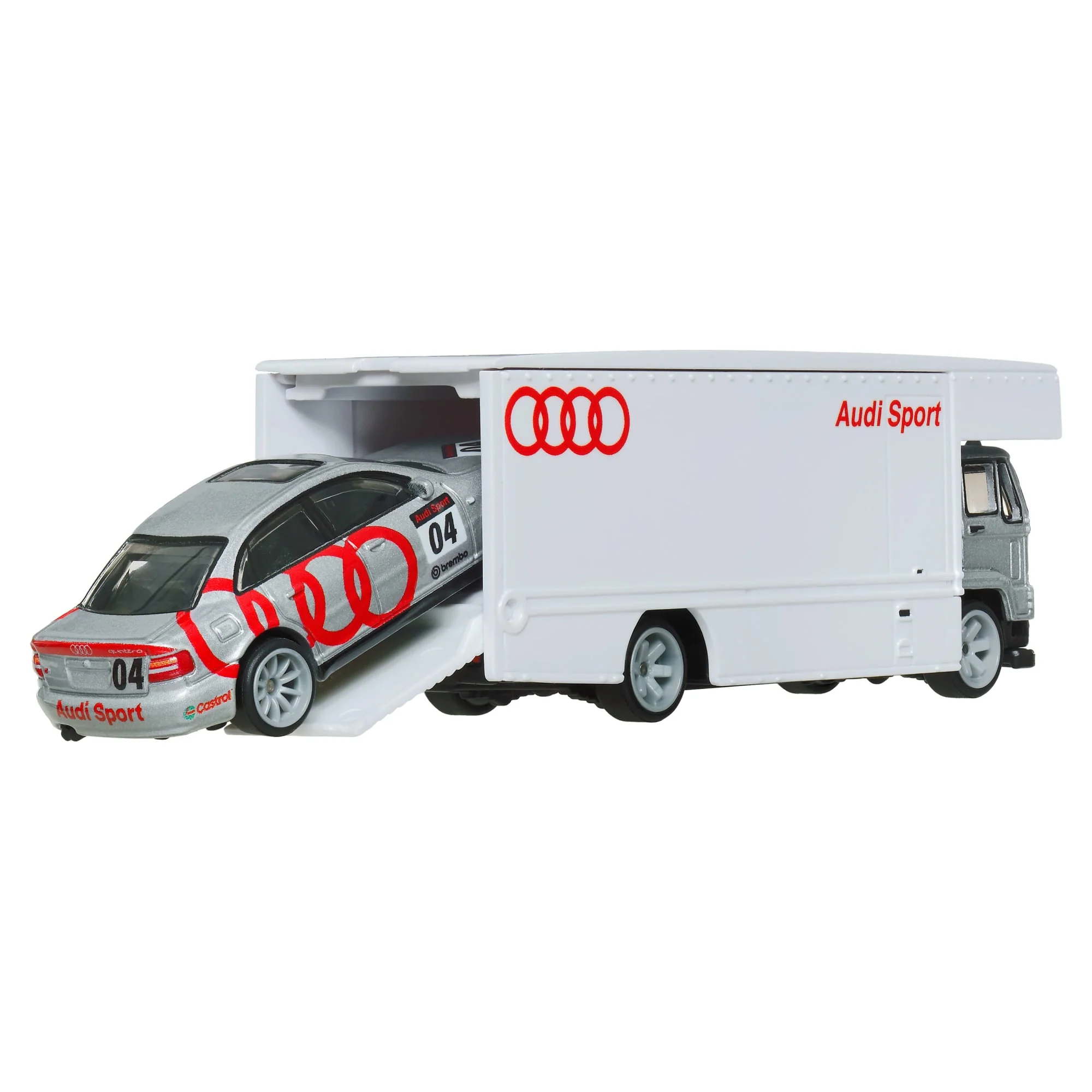 Hot Wheels Collector Veículo de Brinquedo Carro Transportador Audi S4 Quatro - Image 4