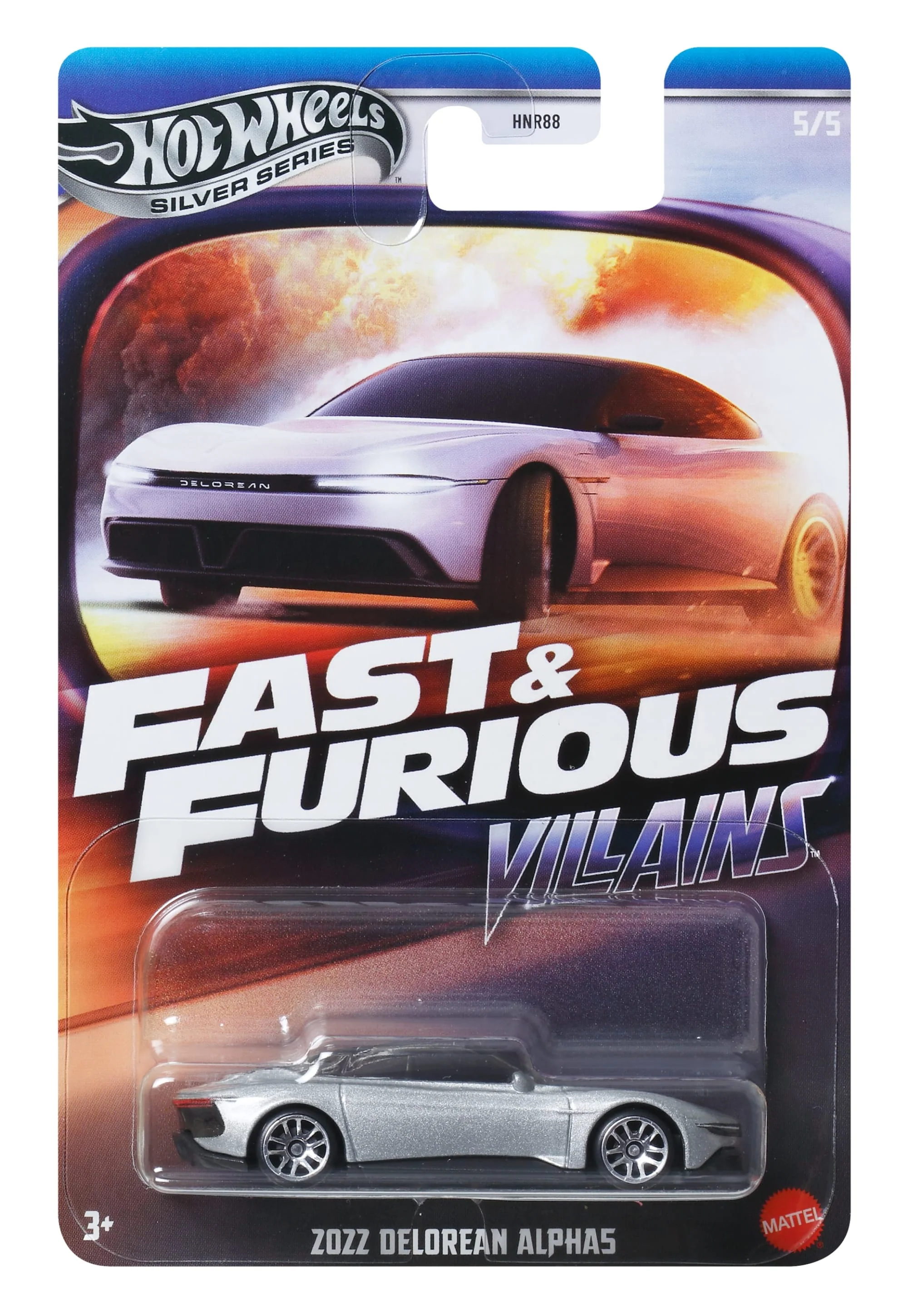 Hot Wheels Collector Veículo de Brinquedo Fast & Furious 2022 DELOREAN ALPHA5 - Image 6