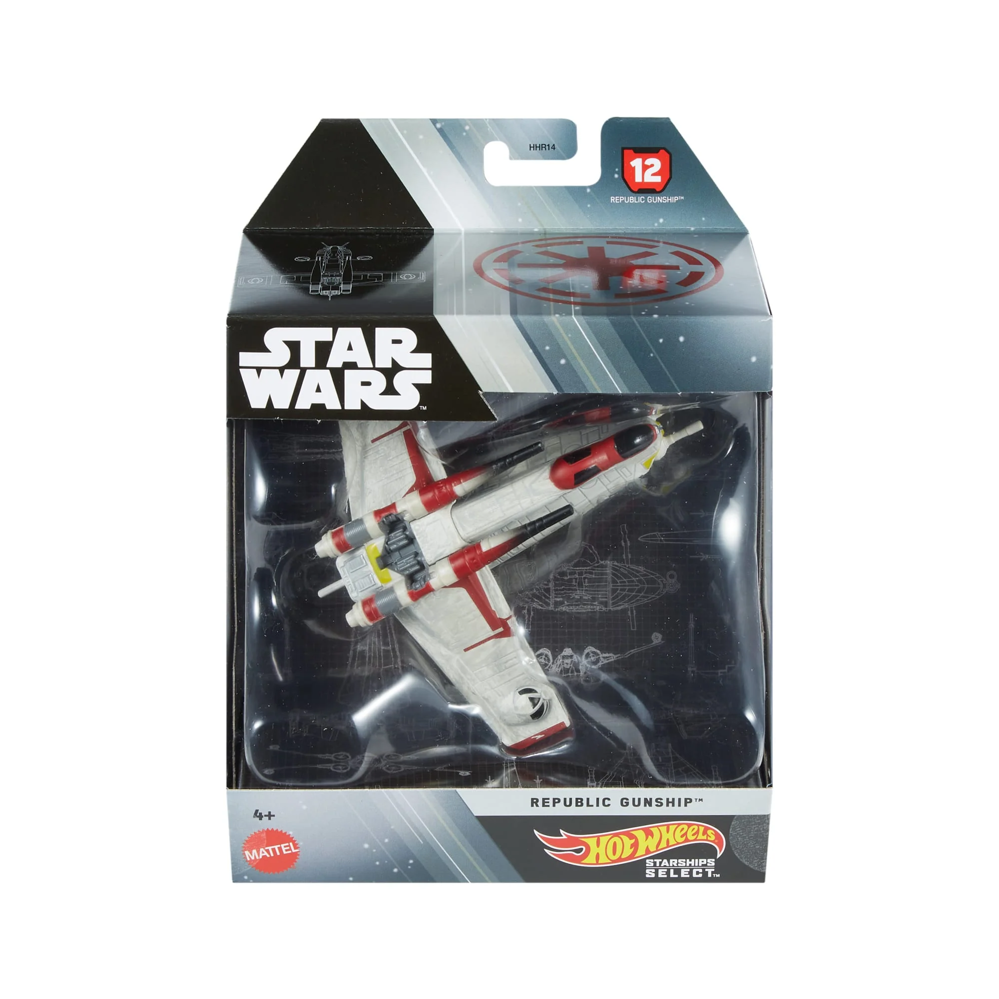 Hot Wheels Collector Veículo de Brinquedo Star Wars Armamento da República - Image 6