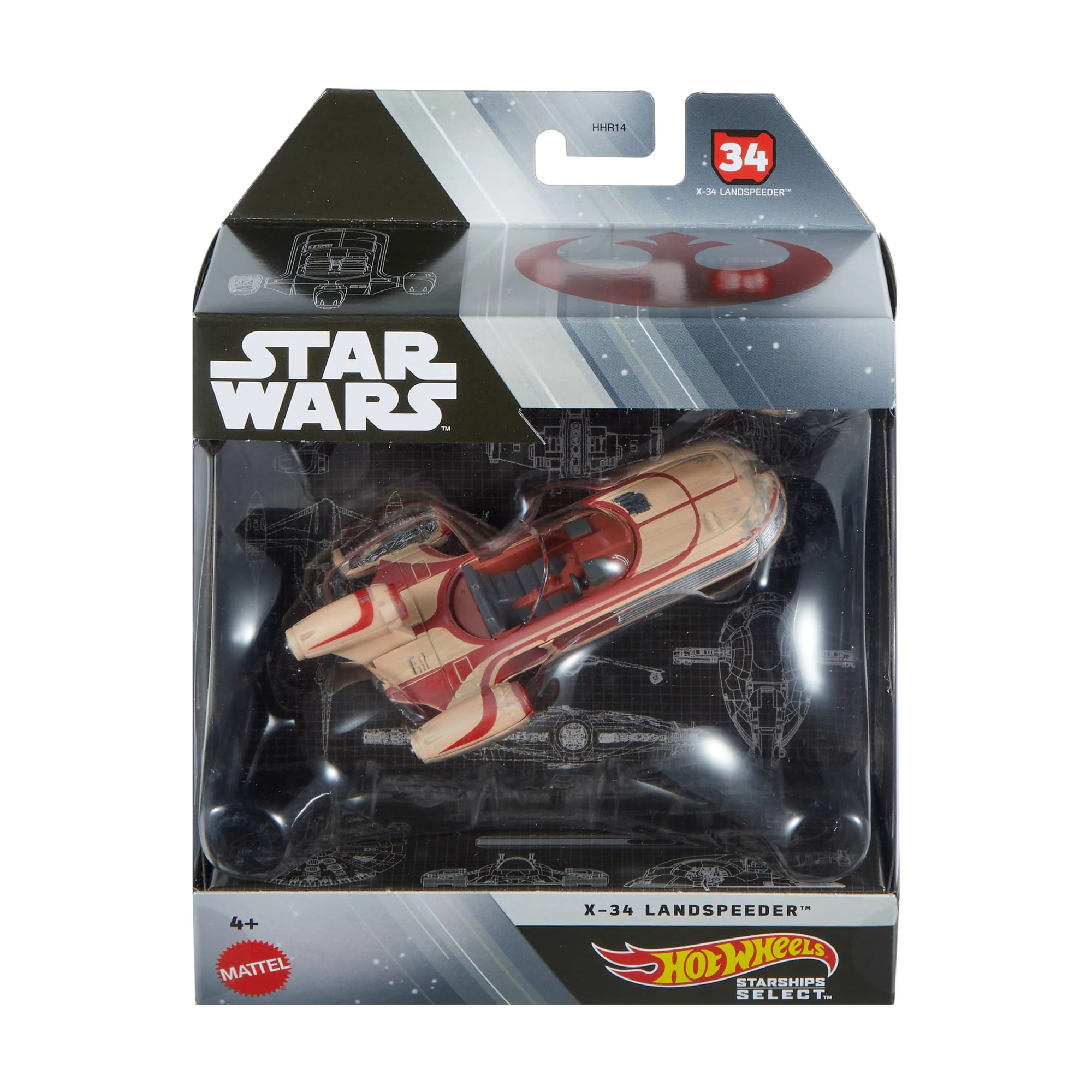 Hot Wheels Collector Veículo de Brinquedo Star Wars Landspeeder - Image 6