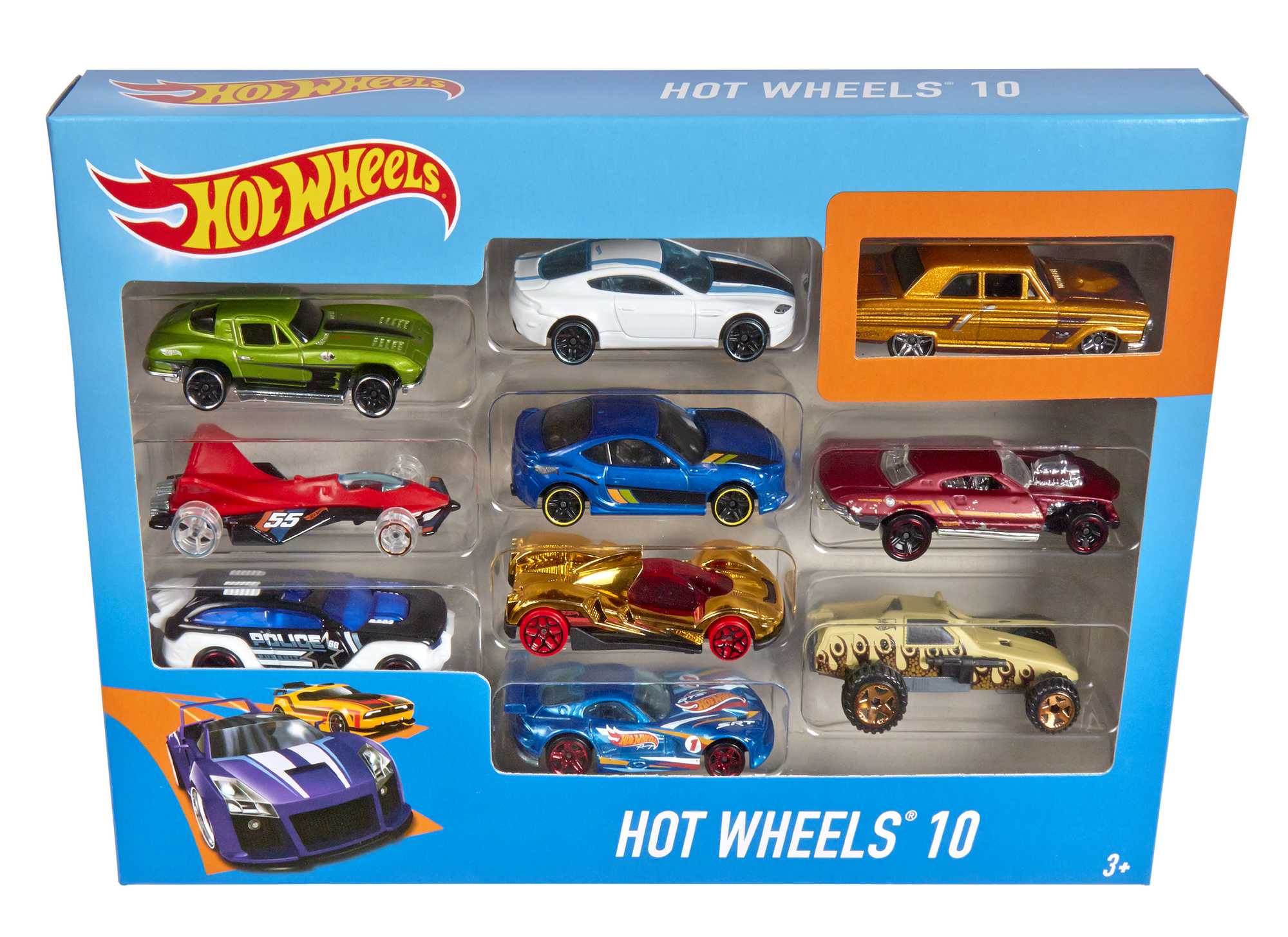 Hot Wheels Die Cast Basics Veículo de Brinquedo Pacote 10 Carros - Image 6