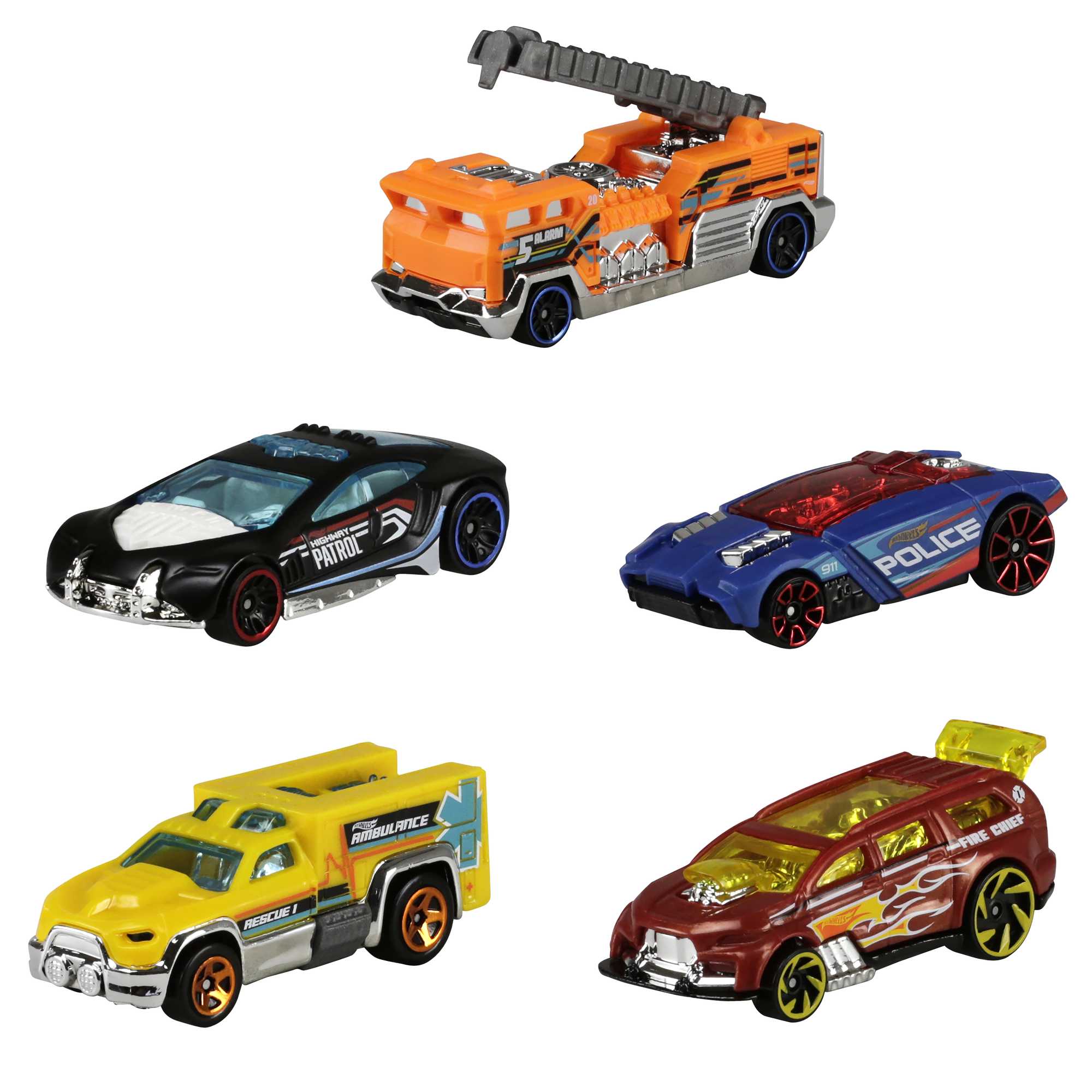 Hot Wheels Diecast Veículo de Brinquedo Pacote Surpresa 5 Carros - Image 6